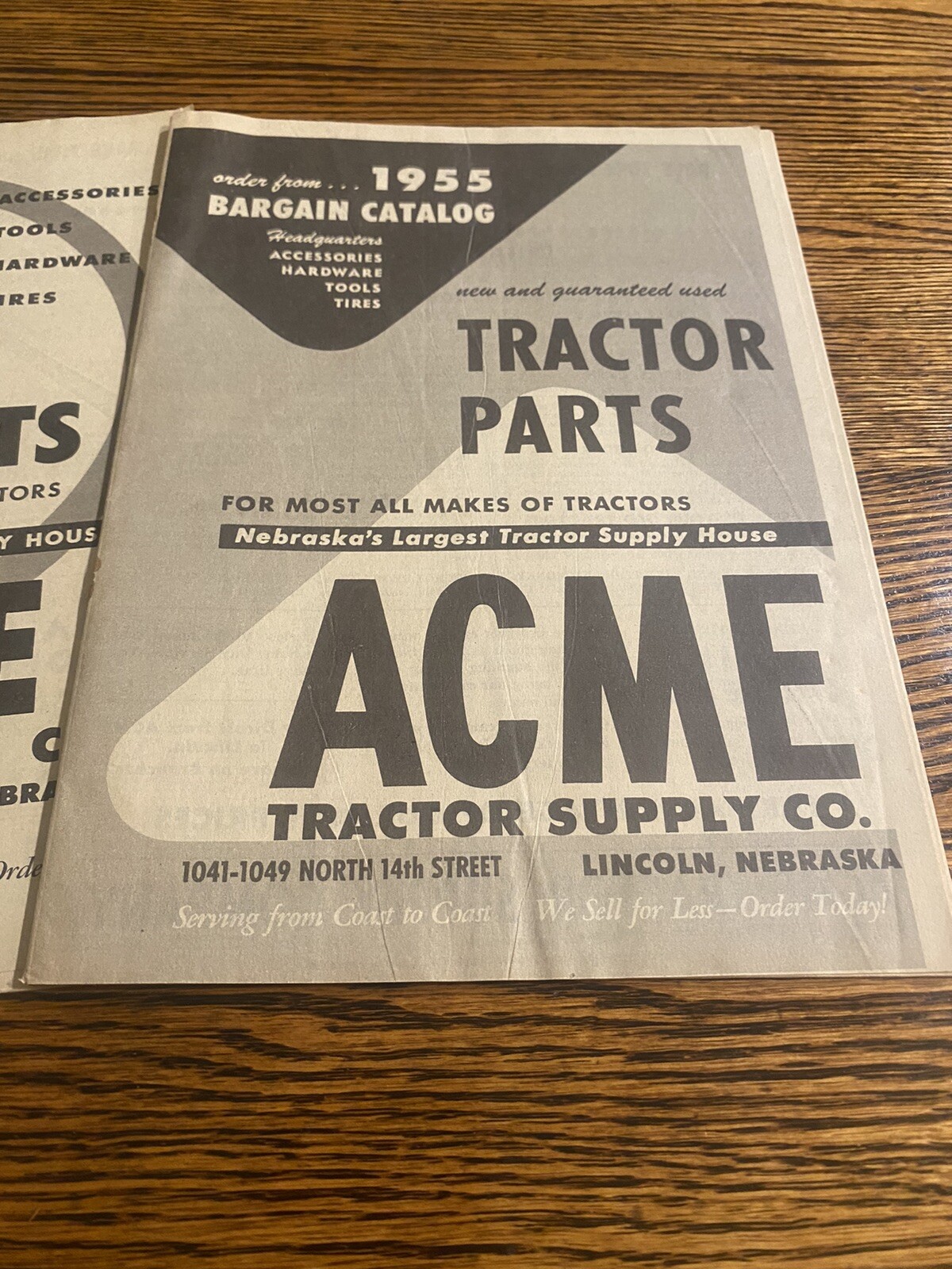 1954, 1955, 1956 ACME Tractor Supply Co. Catalog, Set Of Three