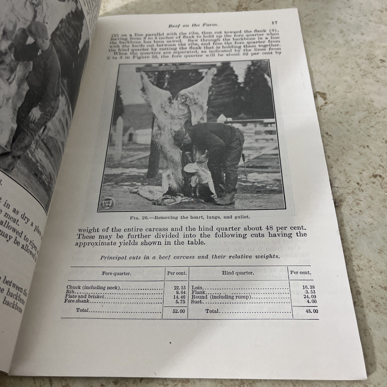 1924 USDA Department of Agriculture Bulletin~ »BEEF on the FARM » Slaughtering…