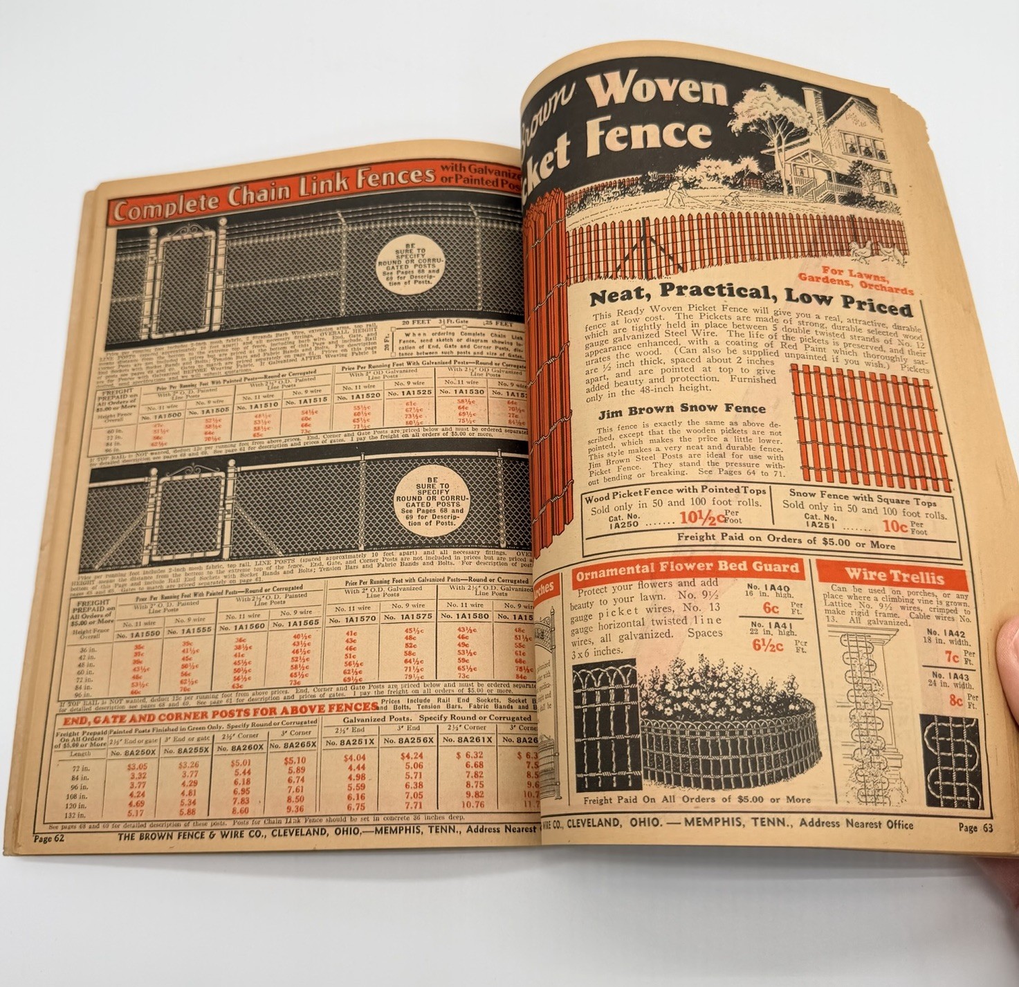 JIM BROWN&rsquo;S 1935 BARGAIN BOOK – THE BROWN FENCE & WIRE CO.- Catalog