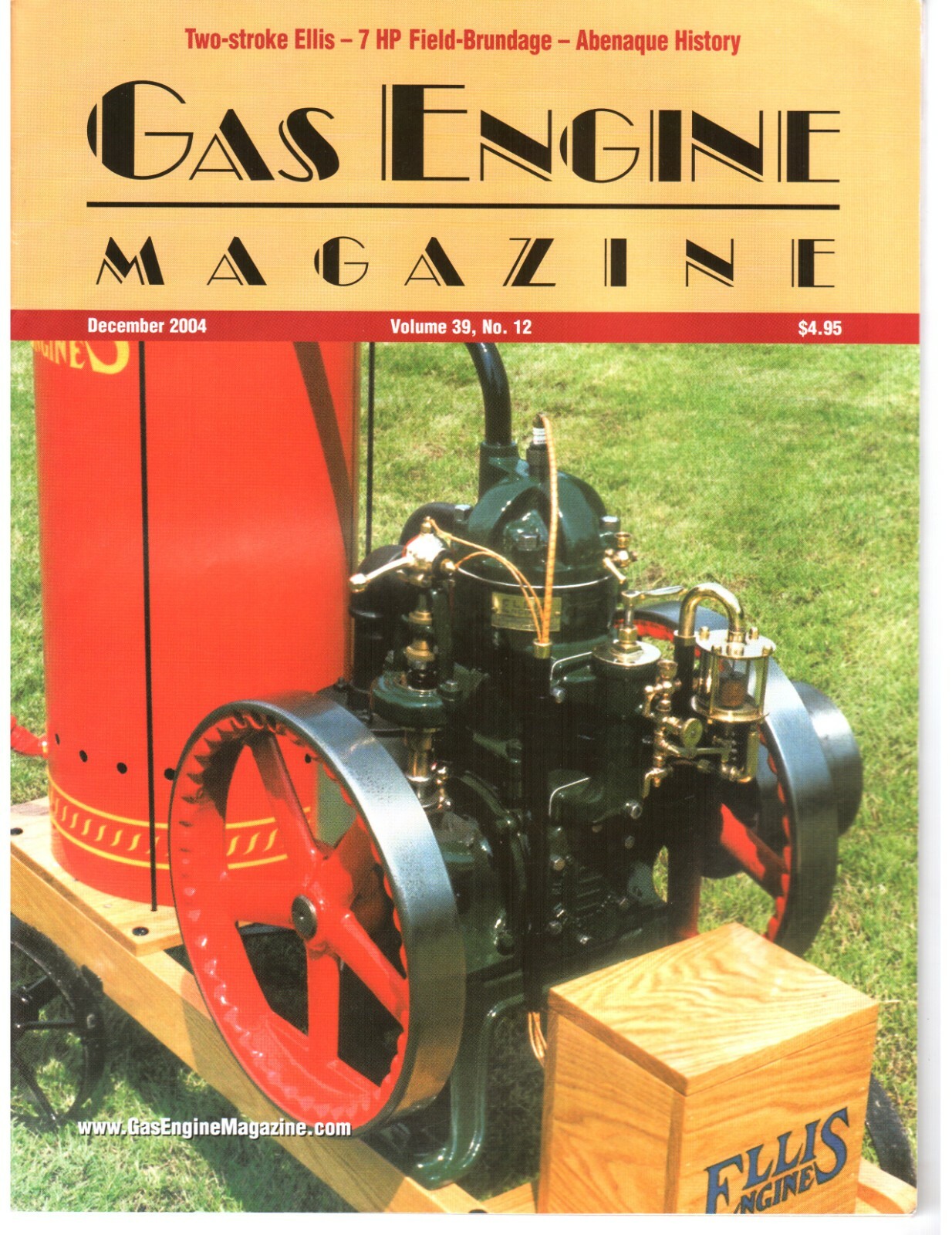 Abernaque Machine Works, 3-5 HP Ellis Engine, ¼ scale Red Wing, Field Brundage