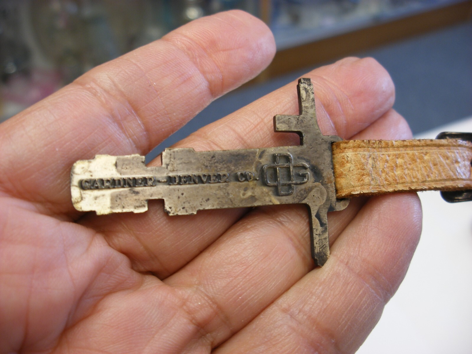 Vintage Advertising Pocket Watch FOB Gardner Denver Co. Construction Equipment
