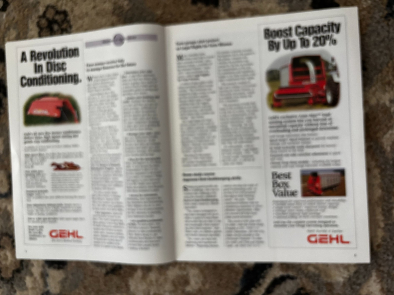 Gehl Farm Equipment Good Idea&rsquo;s Magazine Vol 12 No.2 Brochure DCPA26