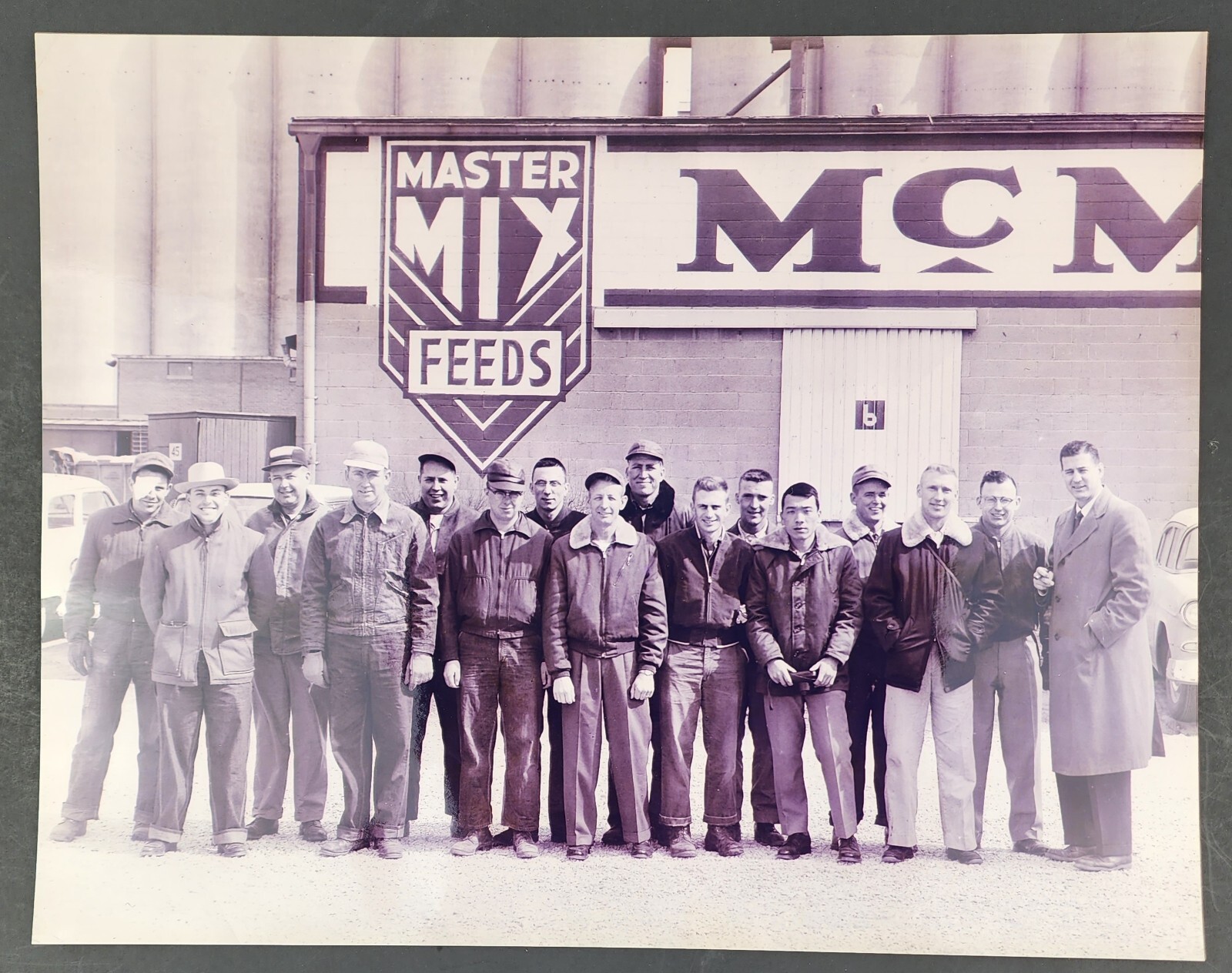 Vintage Photograph Master Mix Feeds McMillen Feed Mills Agri Business Labor