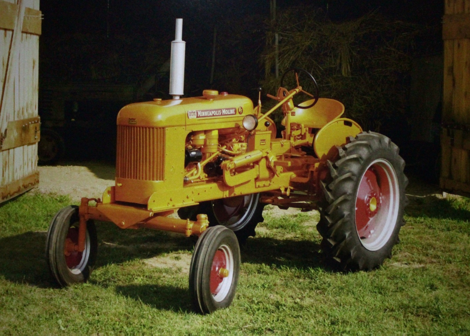 Minneapolis Moline Tractor Vintage Picture Wall Art Country Hay Barn Decor