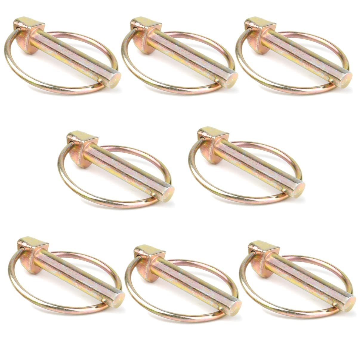 6 PCS 7/16 Lynch Pin Assortment Kit Linch Pin with Ring Heavy Duty Lynch Pin for