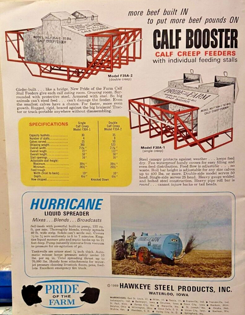 Pride Of The Farm Package Plan Livestock Feeding Power Systems Catalog Near Mint