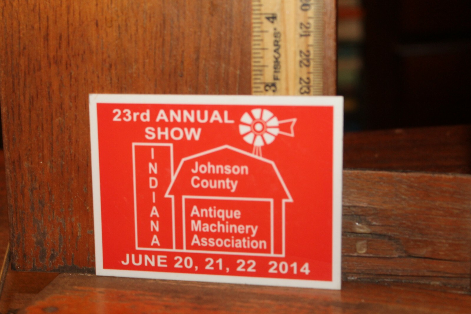 Metal Plate 2014 Johnson County Indiana Antique Machinery Association