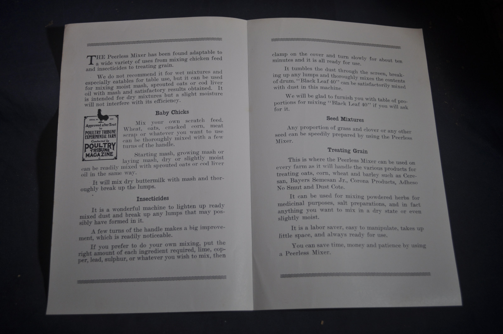 1930 You Can Do Better with a Peerless Mixer – Peerless Dust Gun Company