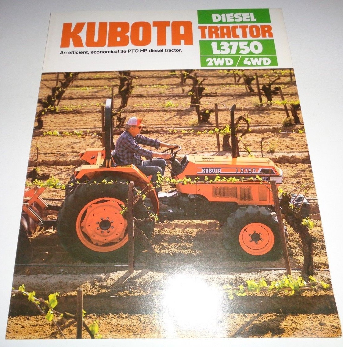 *Kubota L3750 Diesel 4 Wheel Drive Tractor Dealers Sales Brochure literature