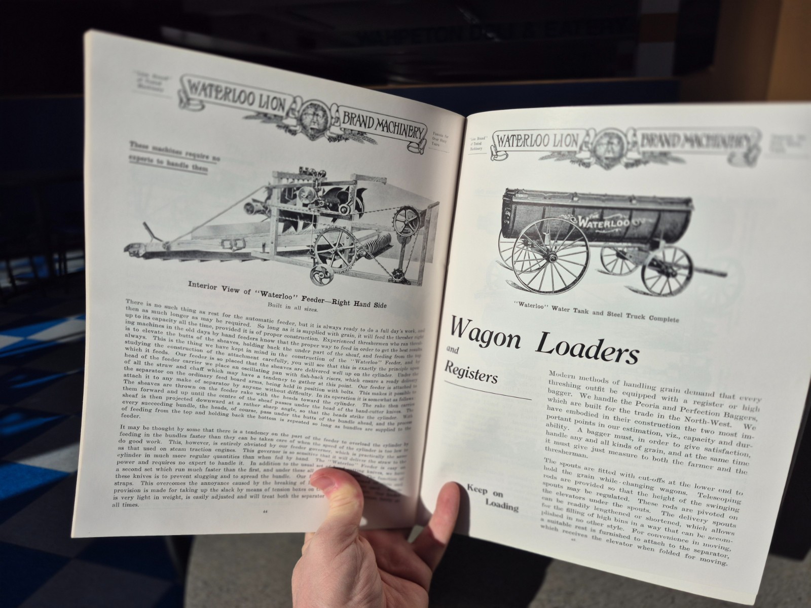 Waterloo Machinery High Class Portable Traction Engines Tractor Catalog Reprint