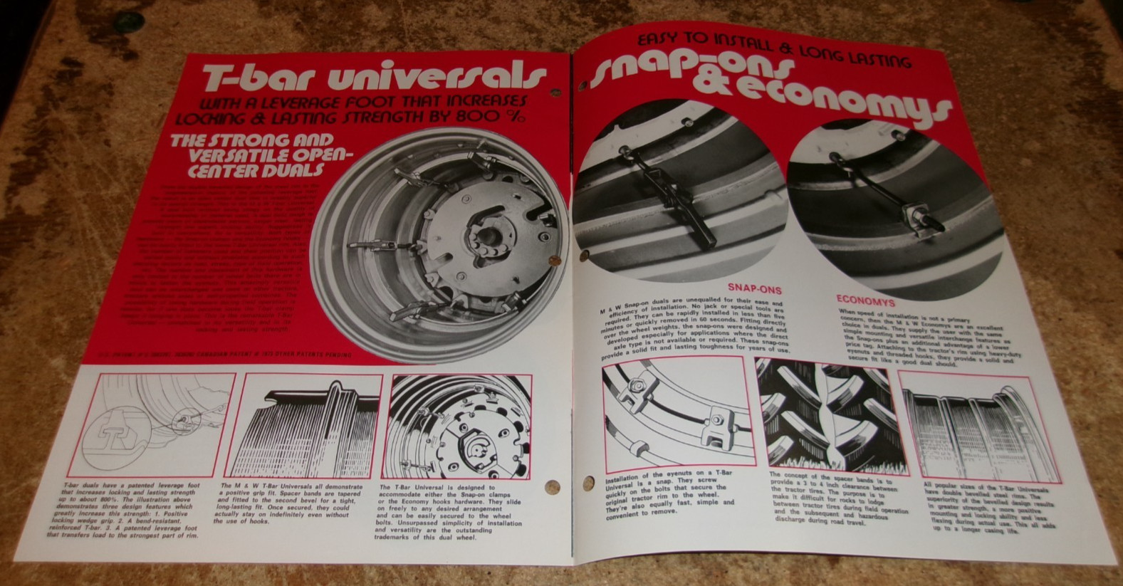 1970&rsquo;s M&W dual wheels brochure in good shape used