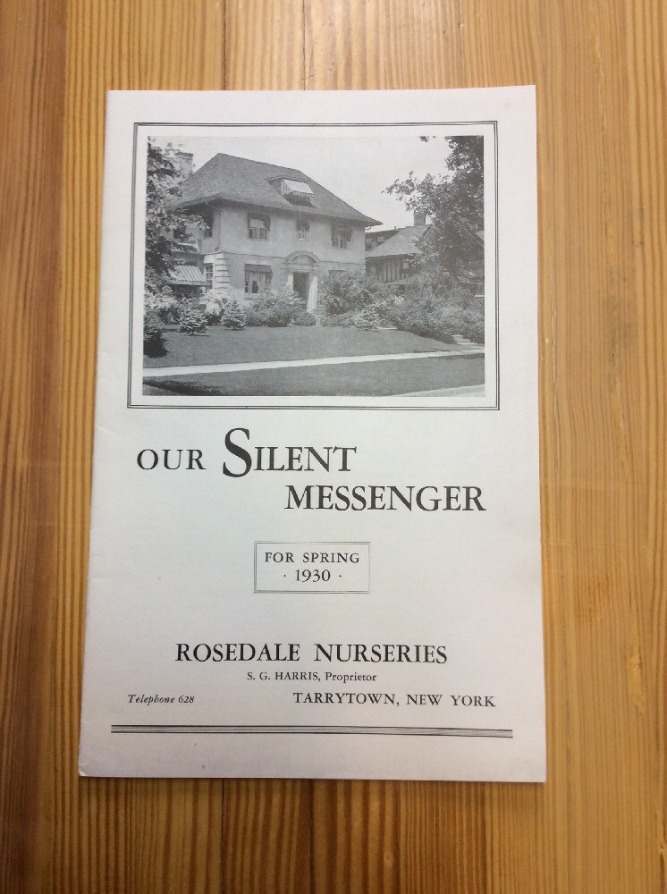 Our Silent Messenger 1930 Tarrytown New York INV-P1167