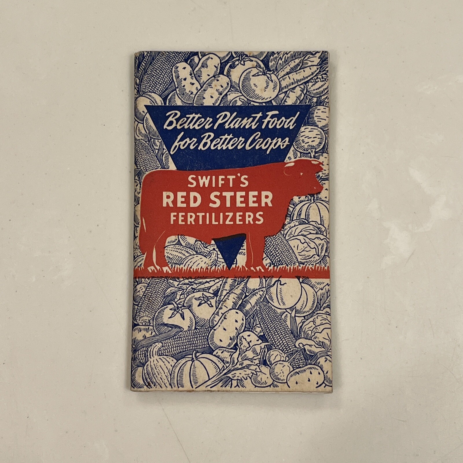 Swift&rsquo;s Red Steer Brand Fertilizers Advertising Memo Book Notepad 1945
