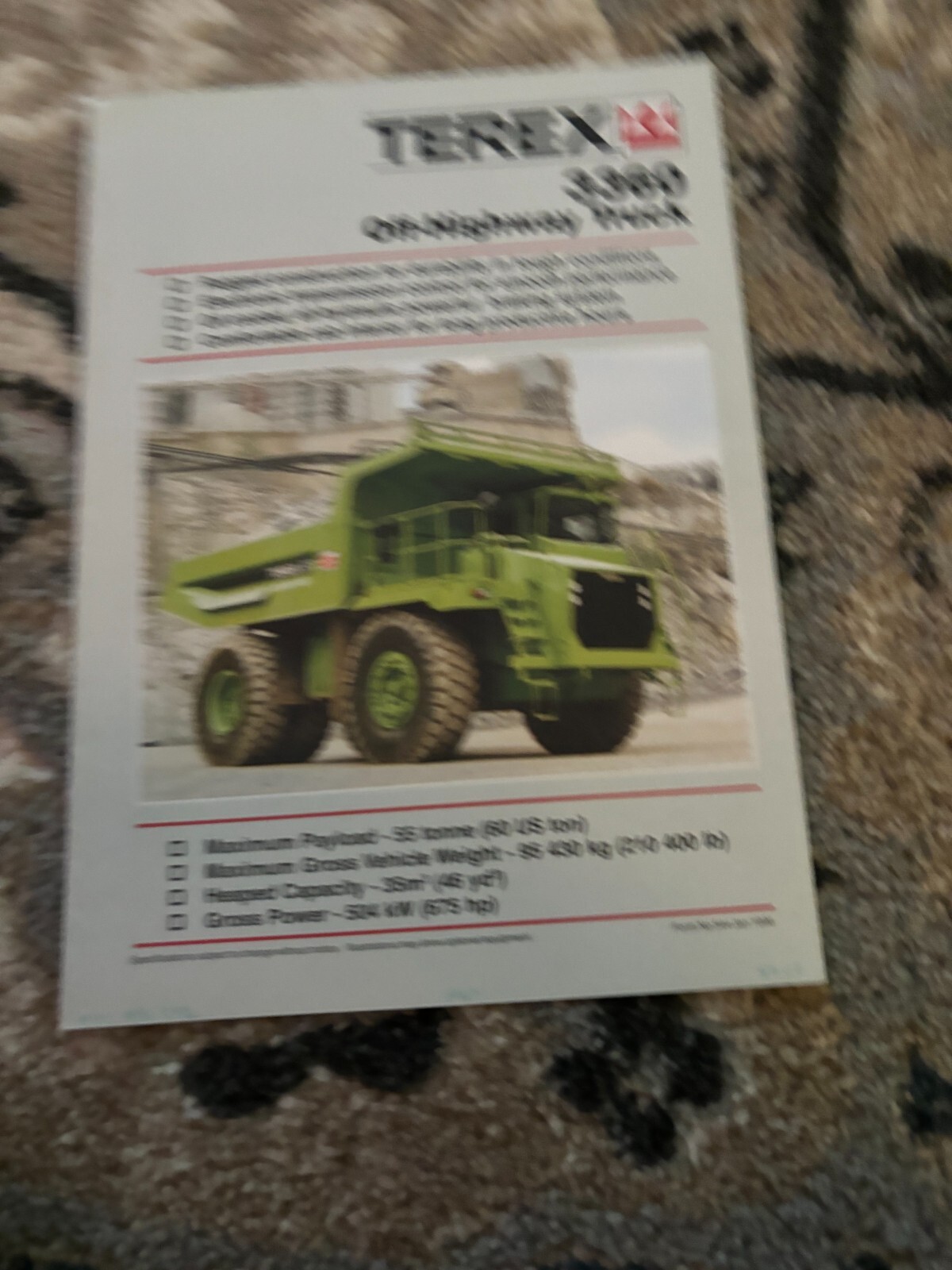 Terex 3360 Off Highway Truck Brochure FCCA