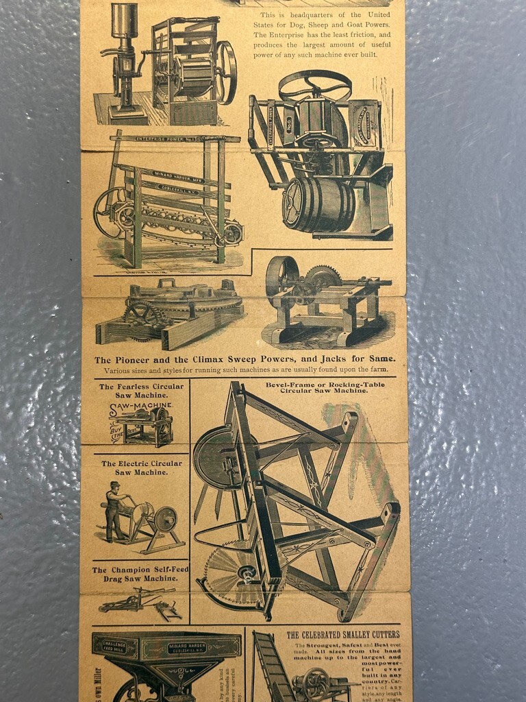 1880s EMPIRE Ag Works STEAM ENGINE Thresher SILO Saw FARM ADVERTISING Brochure