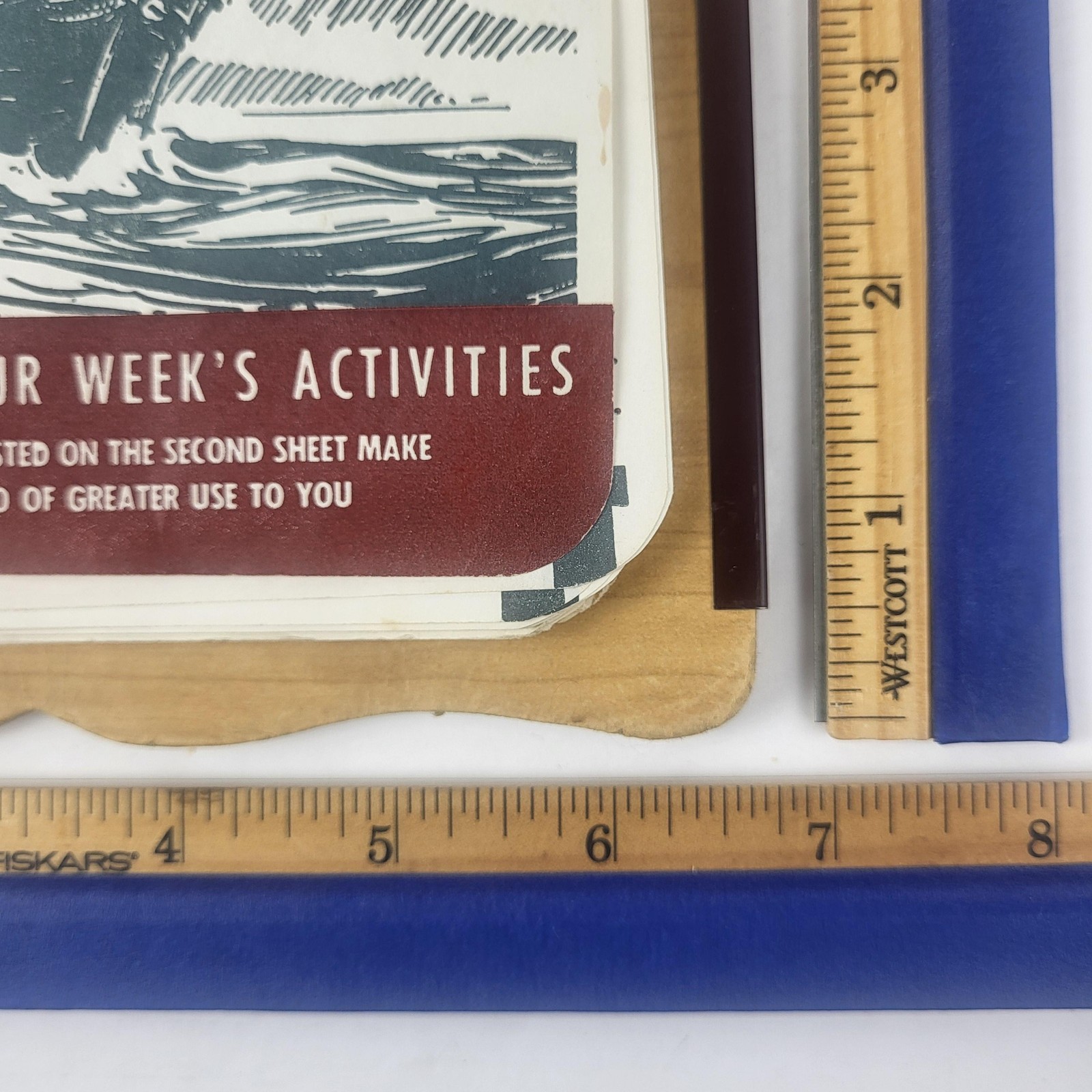 Vintage Eldridge Cooperative Co Brown Wall Calendar Sign 1979 Iowa Advertising