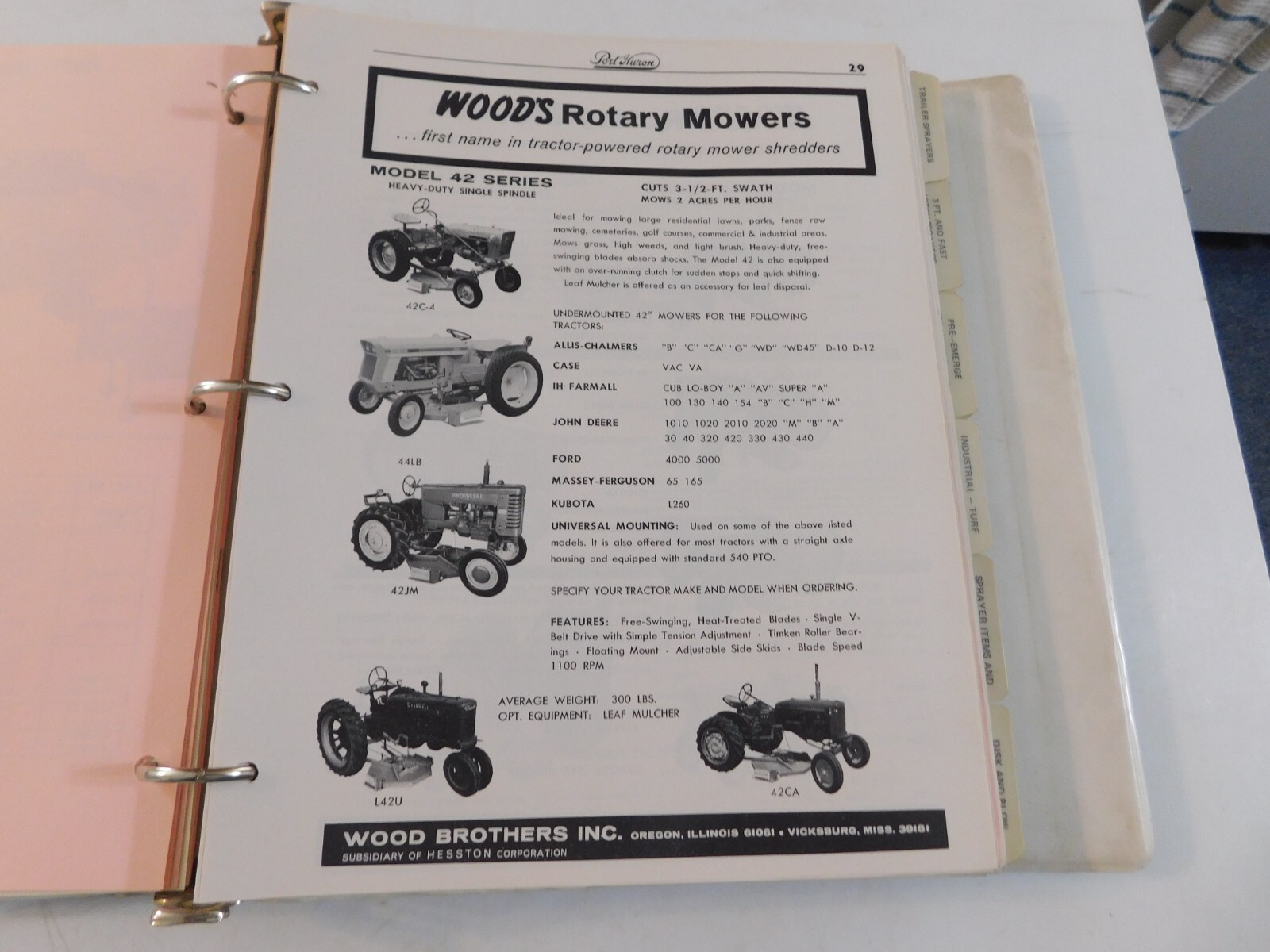 BROYHILL LINE FARM EQUIPMENT BROCHURES EMPIRE PLOW WESTGO LOADERS GANDY DANUSER