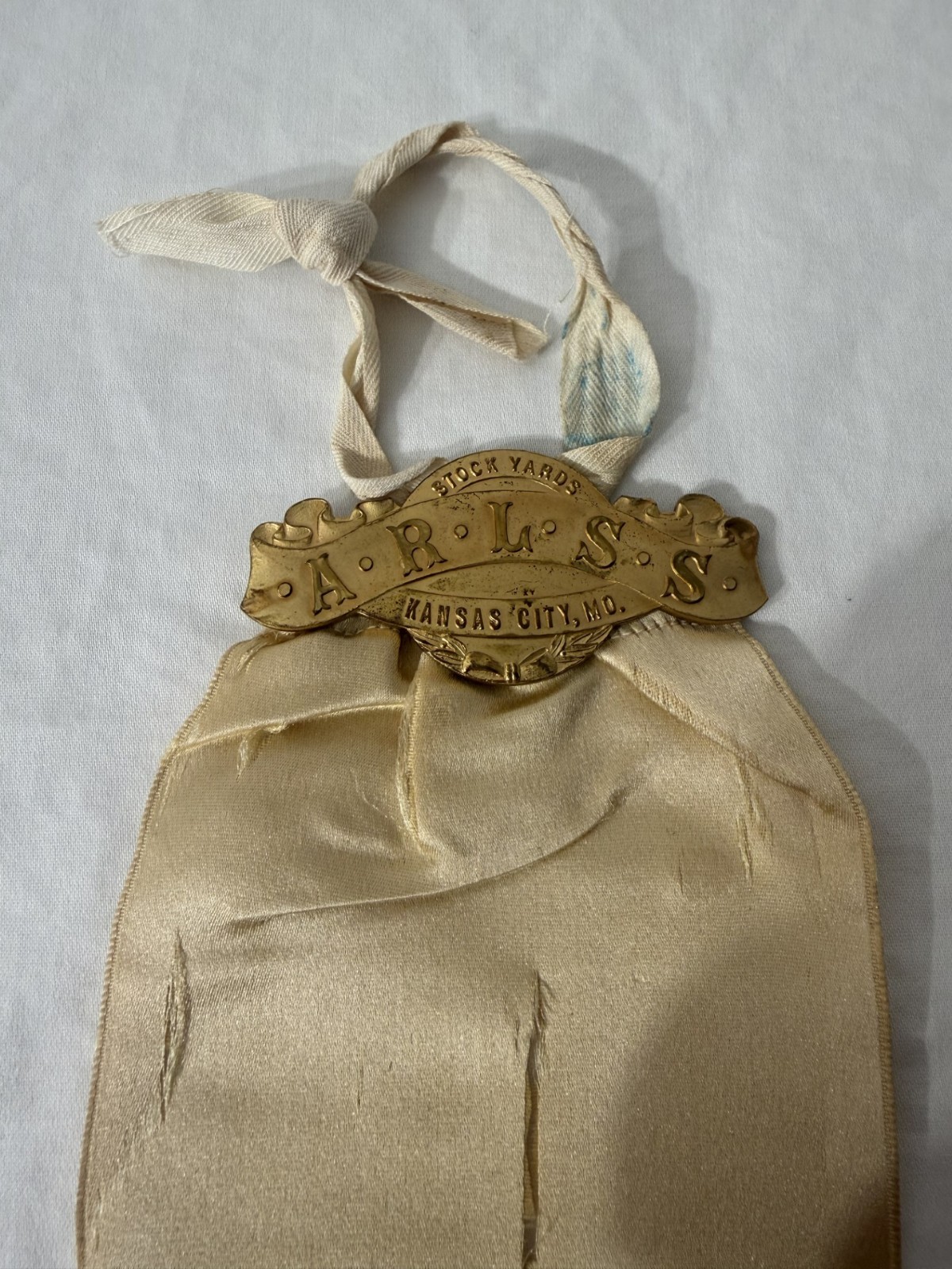 American Royal Livestock Show Kansas City MO 1908 Galloway 4th Premium Ribbon