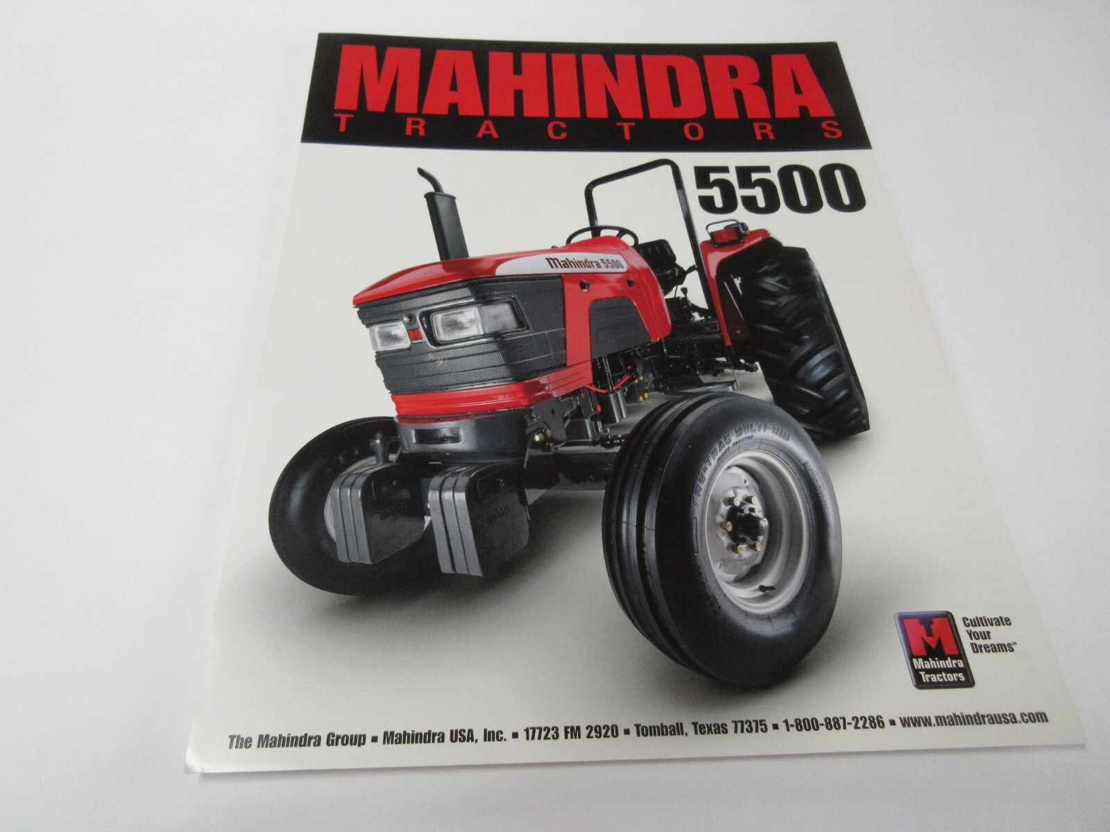 Mahindra 5500 Tractor Brochure 2 Page