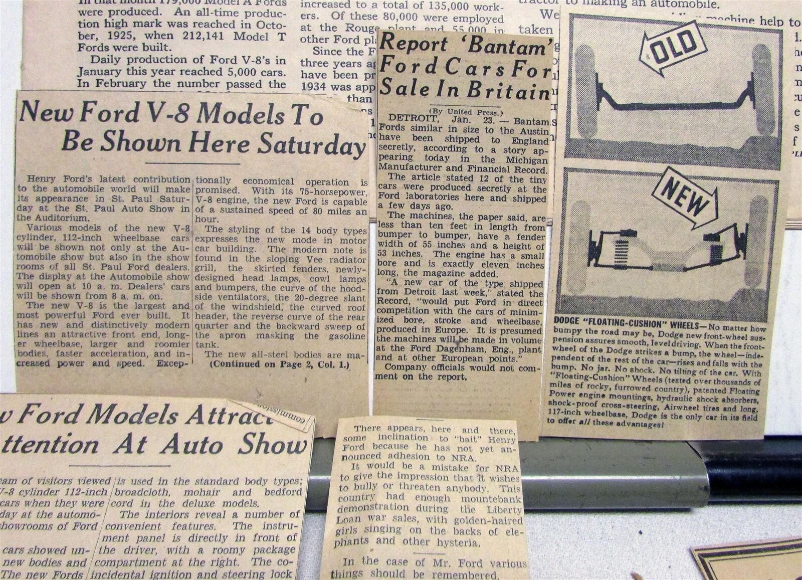 1935 Ford Farm News Model T V8 Tudor Specifications Agriculture Sales Mailer