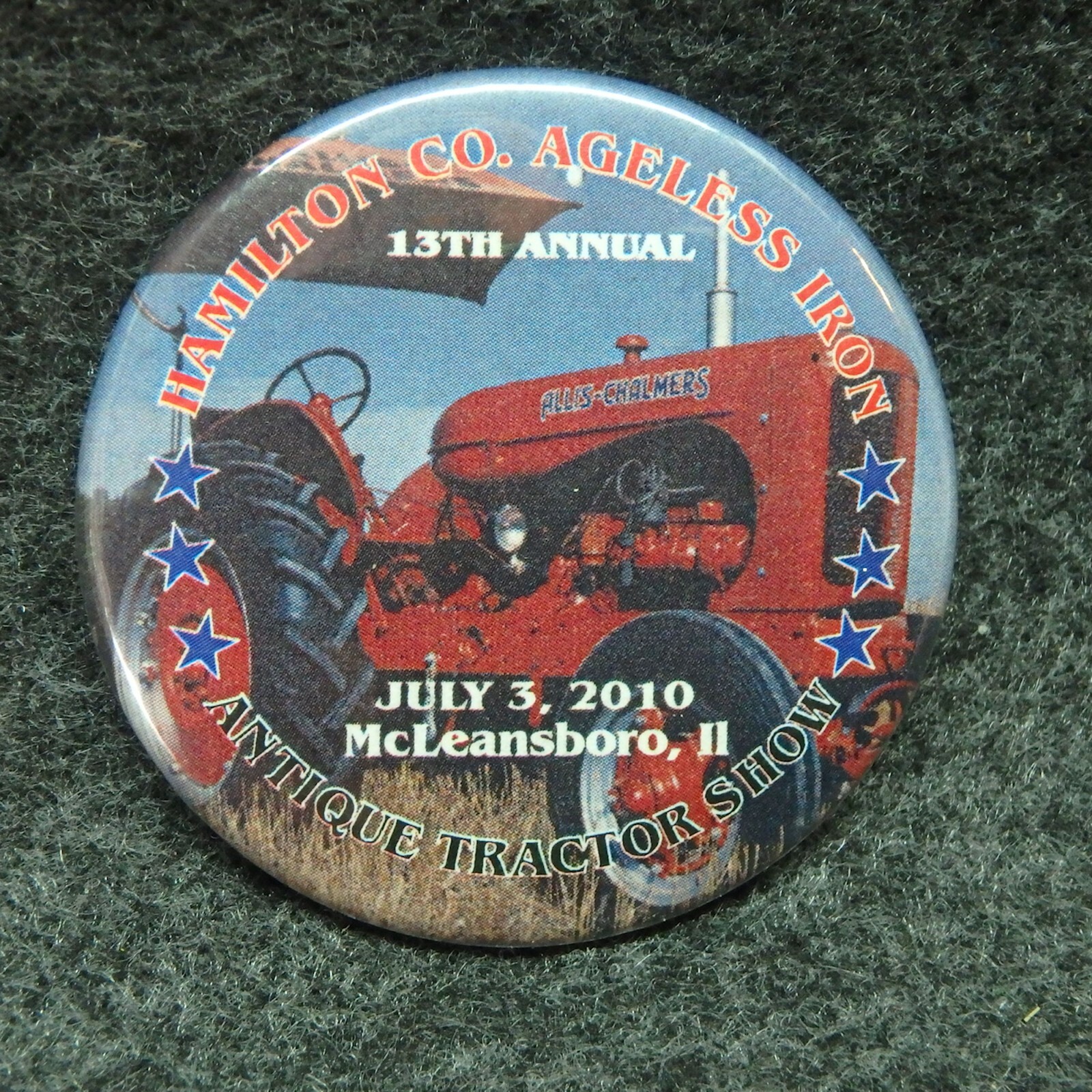 Ageless Iron Tractor Show Pinback Buttons – Antique Tractor Show – 5 Different