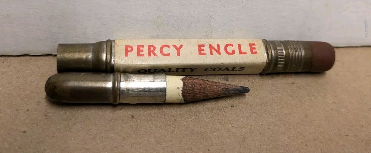 Vintage Percy Engle Quality Coals Des Moines Iowa IA Bullet Pencil