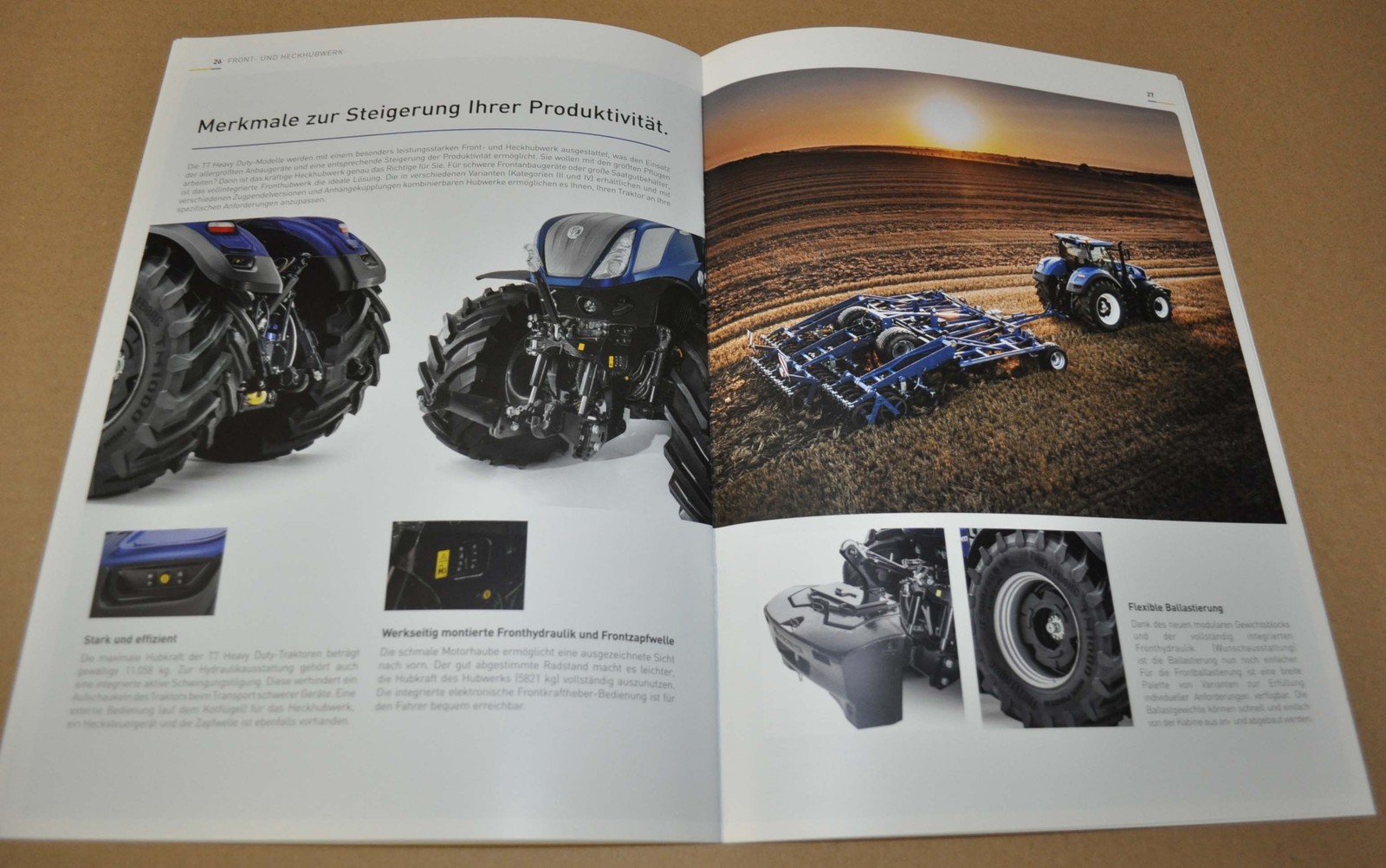 2015 2016 New Holland T7 Heavy Series Tractor Brochure Prospekt DE