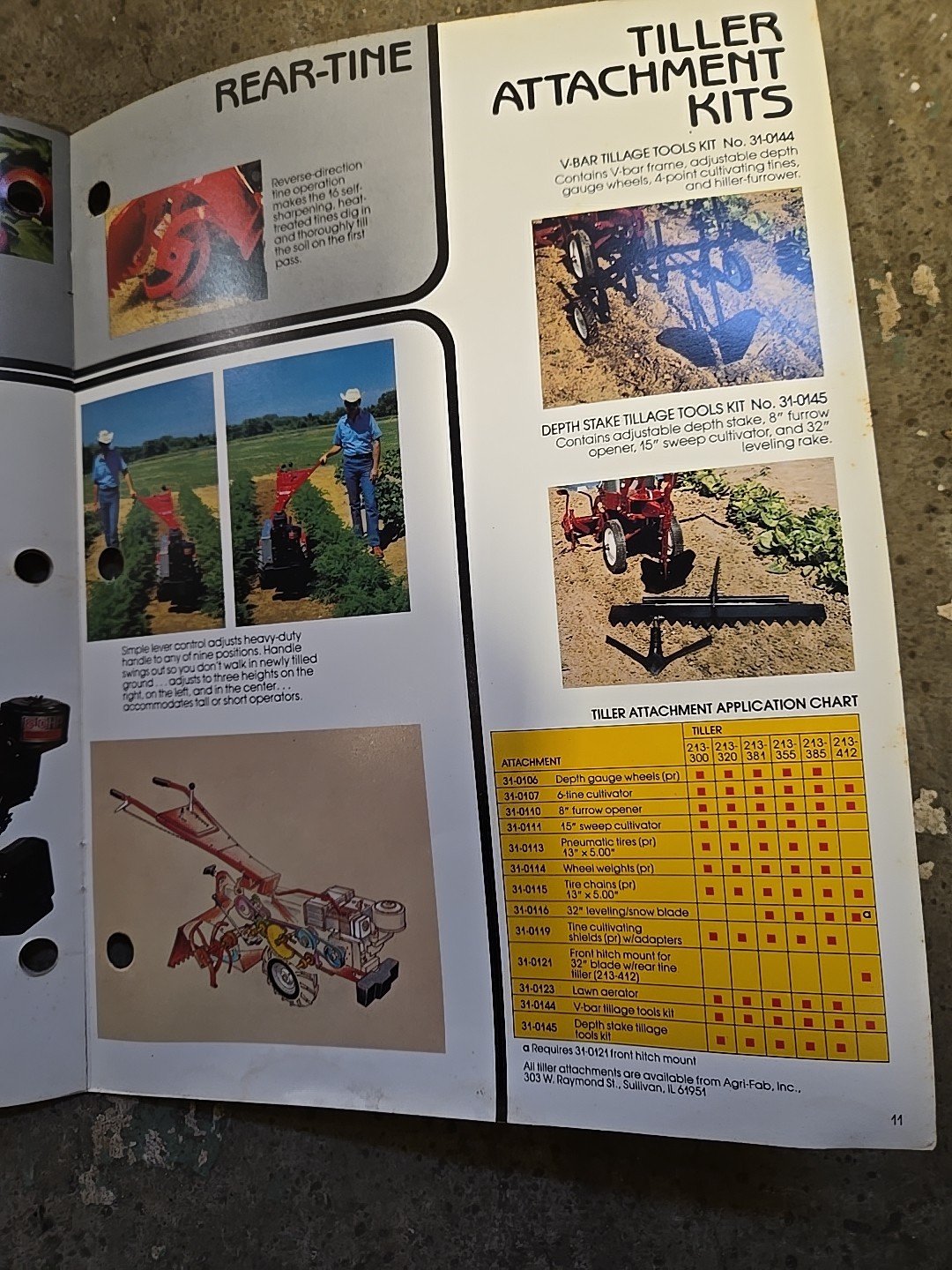 1983 MTD Rotary Tillers Brochure Catalog Point Of Sale