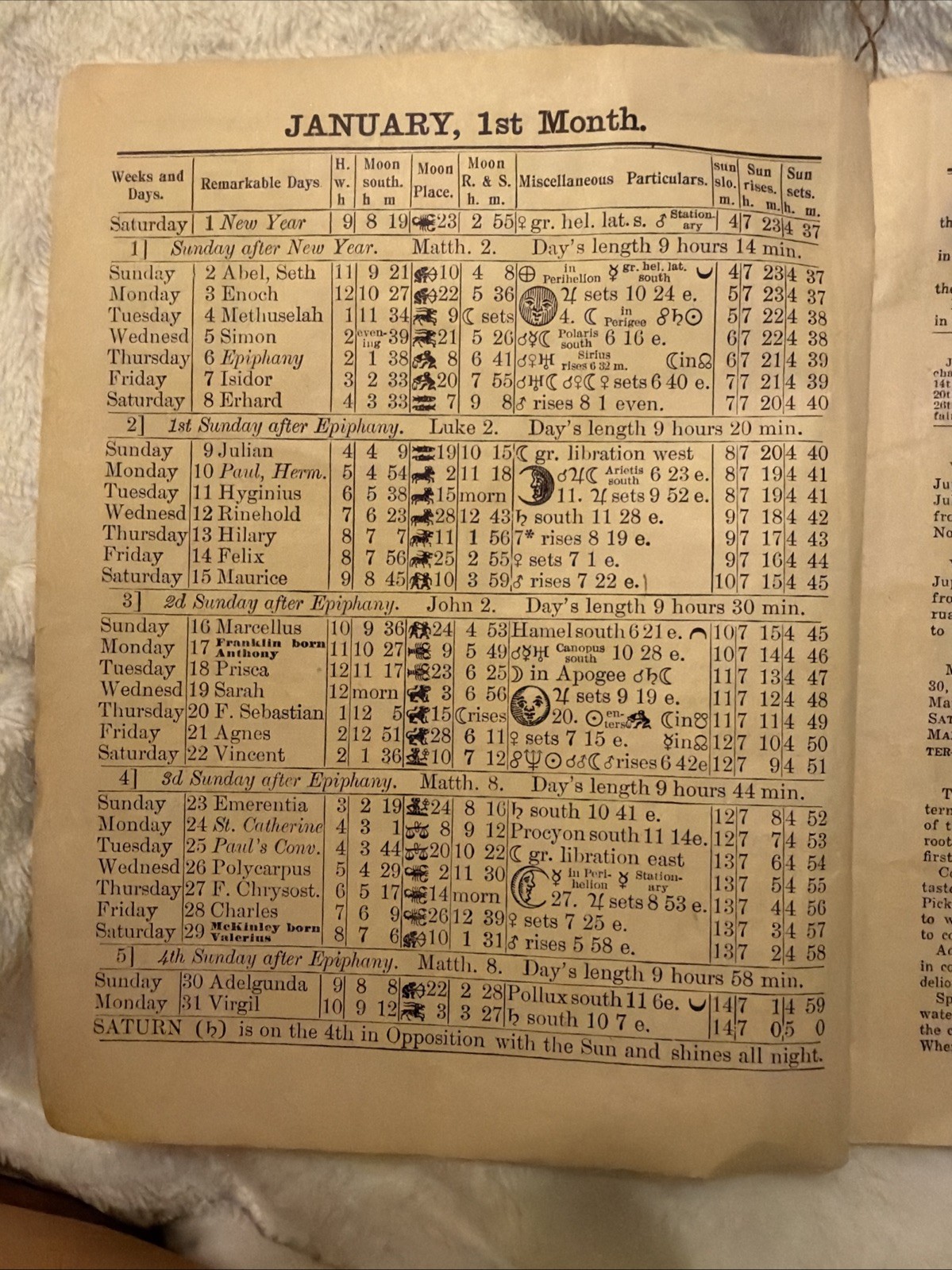 Agricultural Almanac 1916 Lancaster, Pennsylvania John Baer&rsquo;s Sons