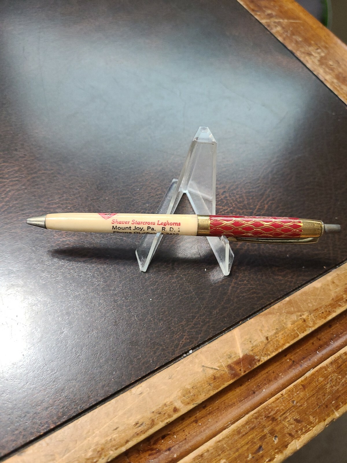 Vntg Farm Agricultural Seed Pen Shaver Leghorns Mt. Joy Pa Harold Musser