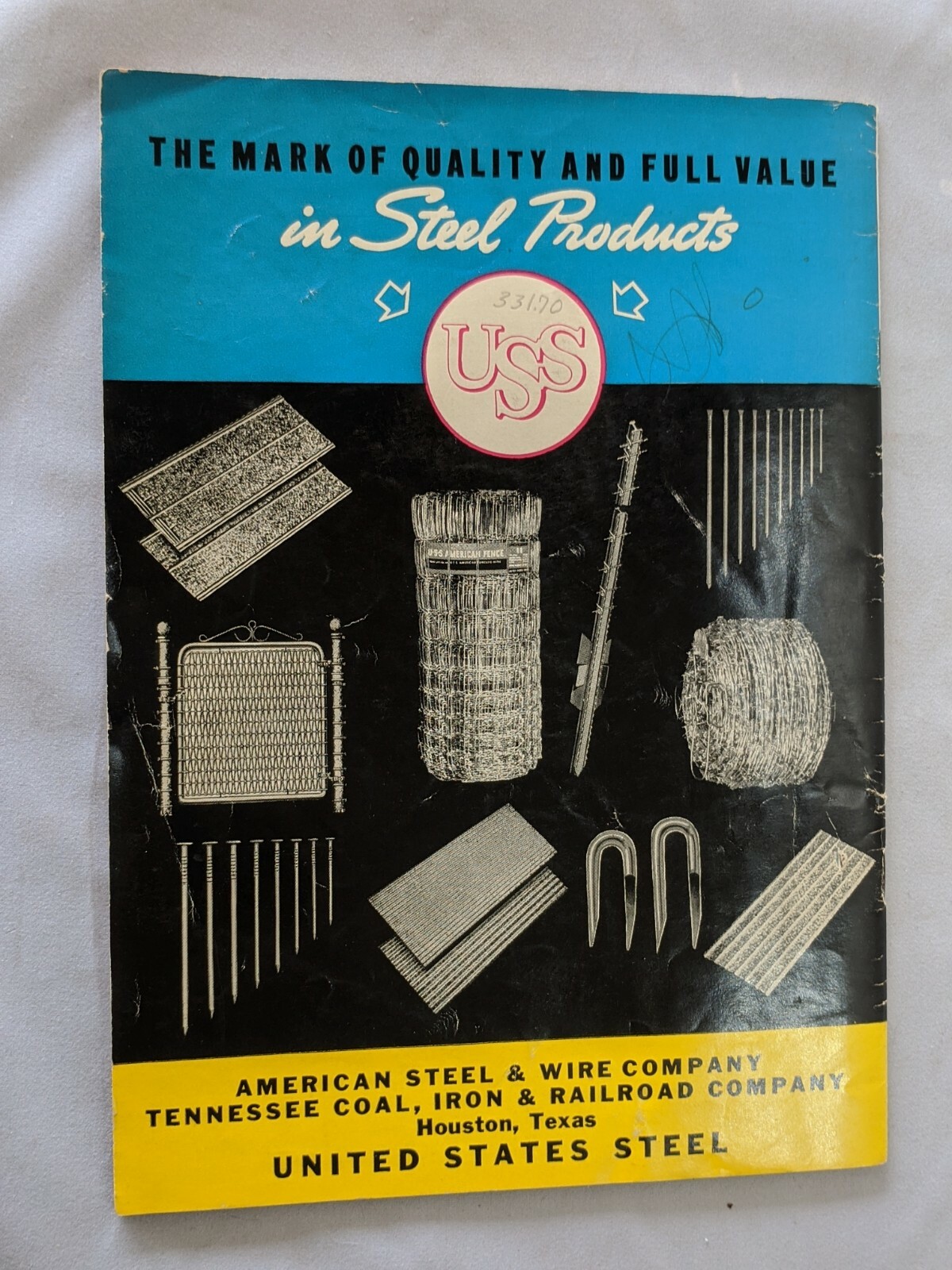 1944 USS Farmer&rsquo;s & Rancher&rsquo;s Handbook – Catalog Steel Products Fence Roof Nails