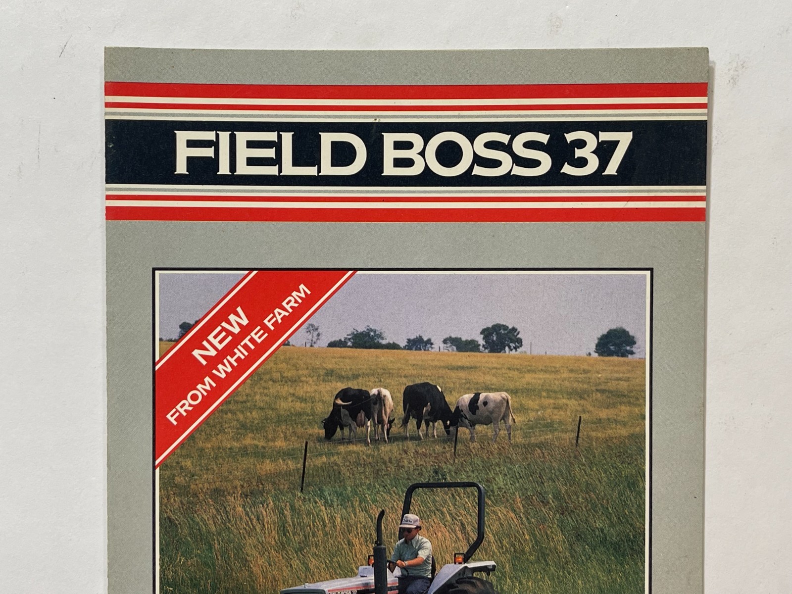 Vintage 1980s – White Field Boss 37 Tractor Sales Brochure *Showroom Sales Book*