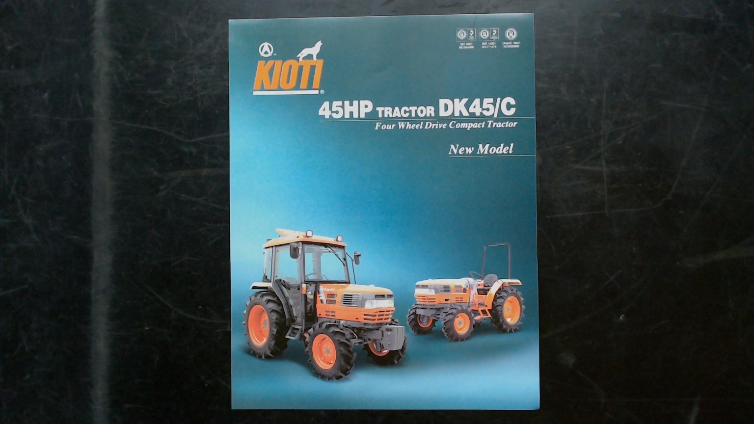 Kioti 45HP Tractor DK45/C Agricultural Brochure 2004 Four Wheel Drive