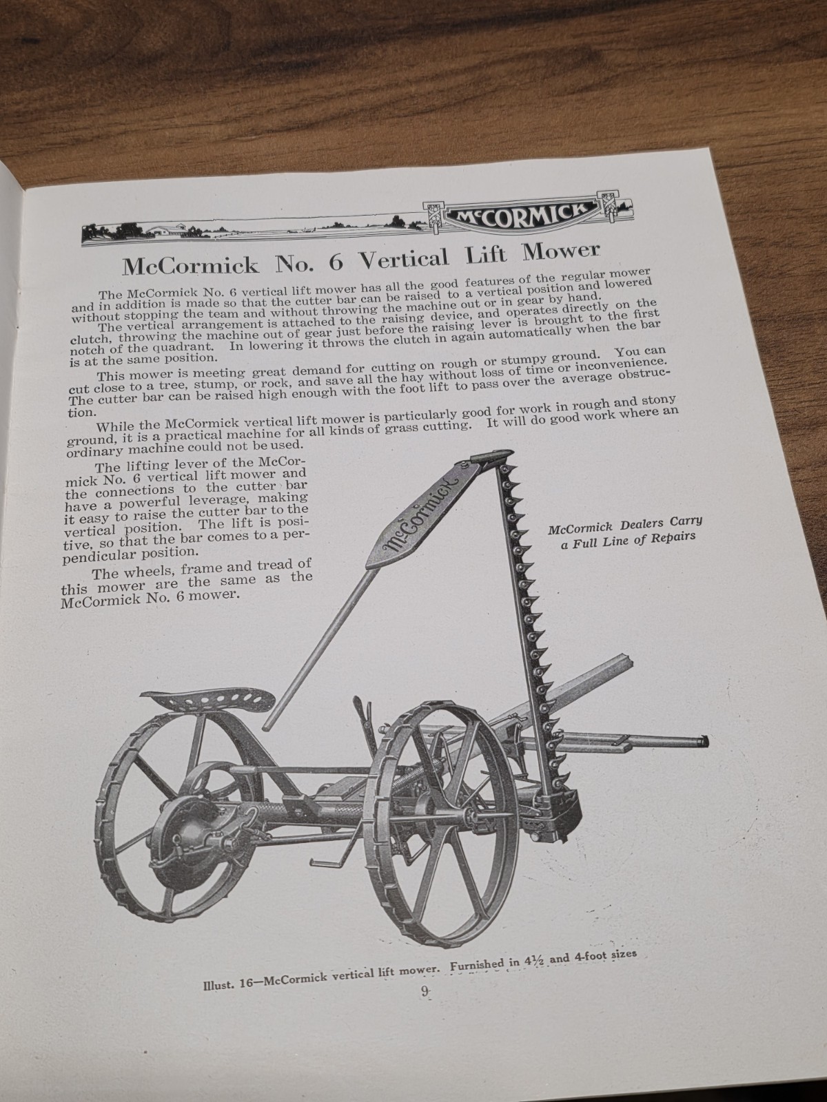 Early 1900s McCormick Tractor Catalog Brochure A-10-G Very Nice!!