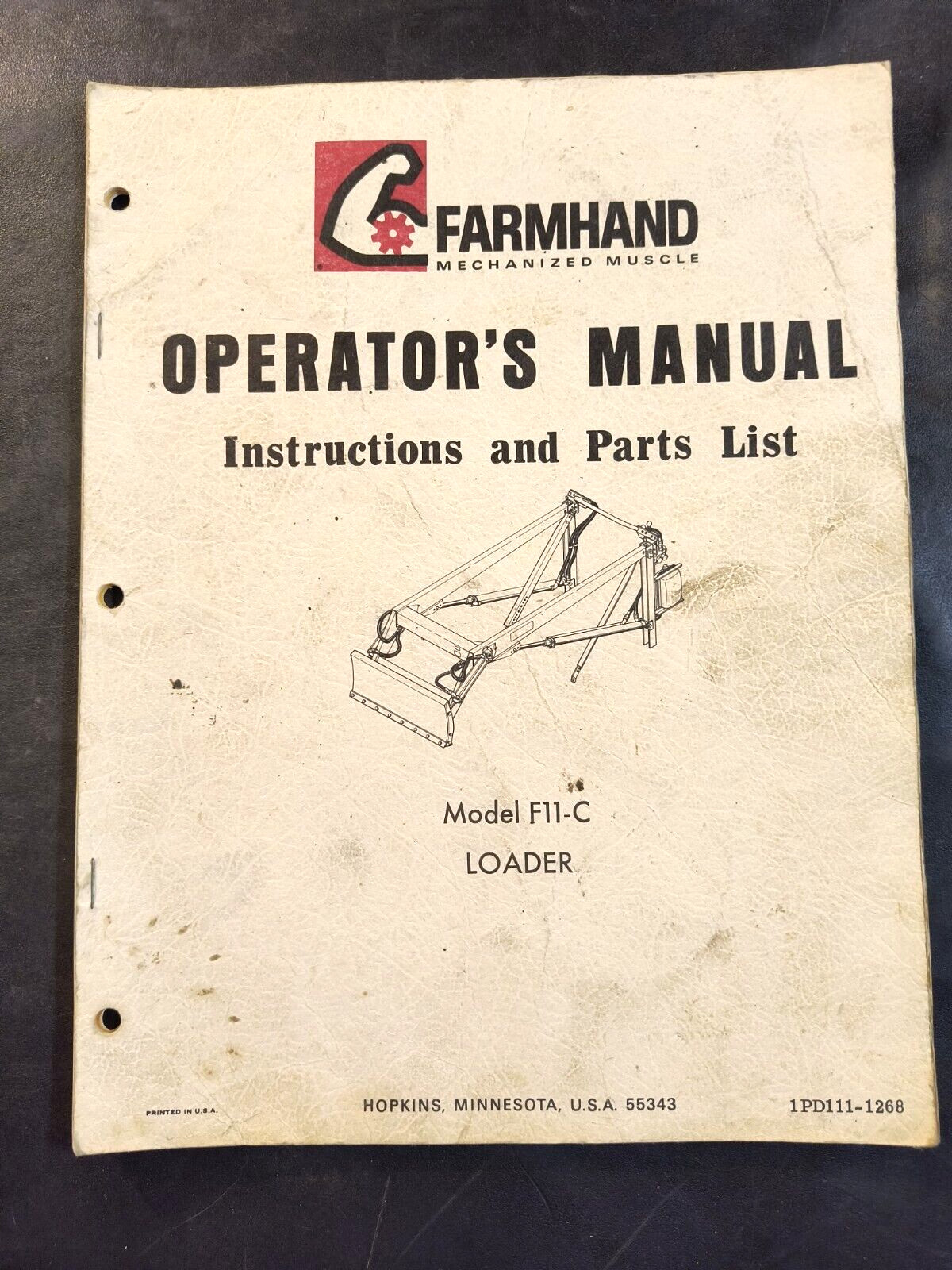 Vintage Farmland Equipment Operators Manual Parts Sales Brochure Lot Of 2
