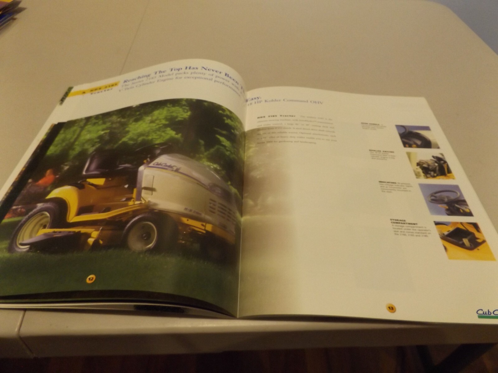 CUB CADET by MTD SERIES 2000 GARDEN TRACTORS, LIT # 773-0300 12/96
