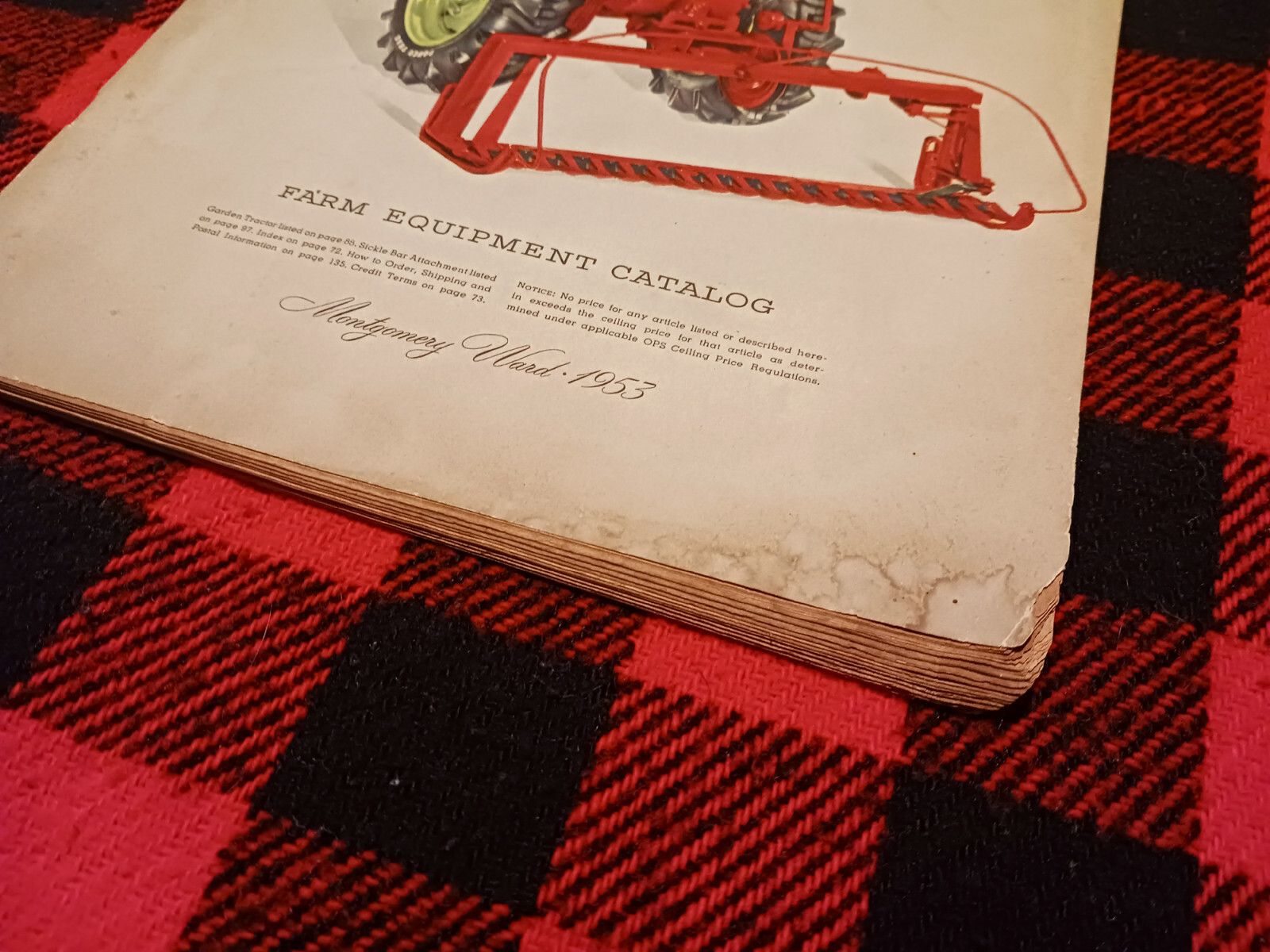 1953 Montgomery Ward Farm Catalog Wards Hoe Plow Trac Garden Tractor