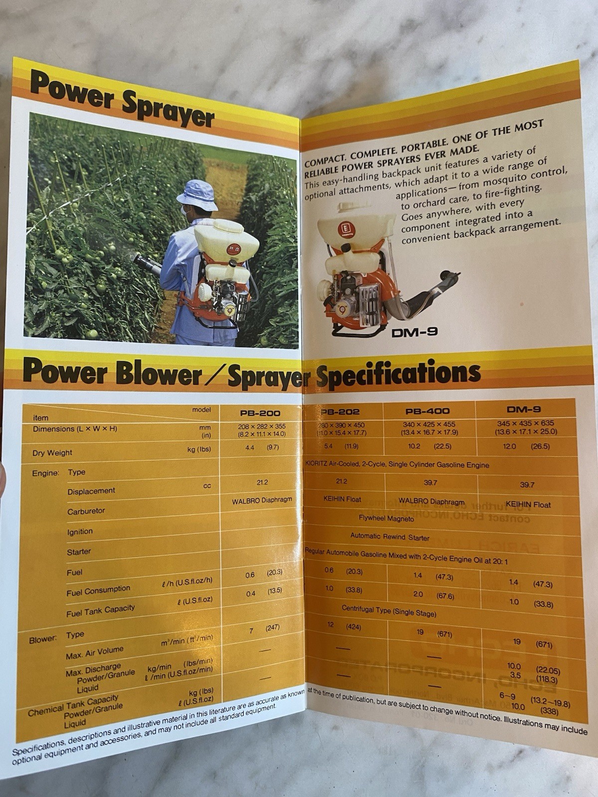 Vintage ECHO Outdoor Power Equipment Catalog 1970s