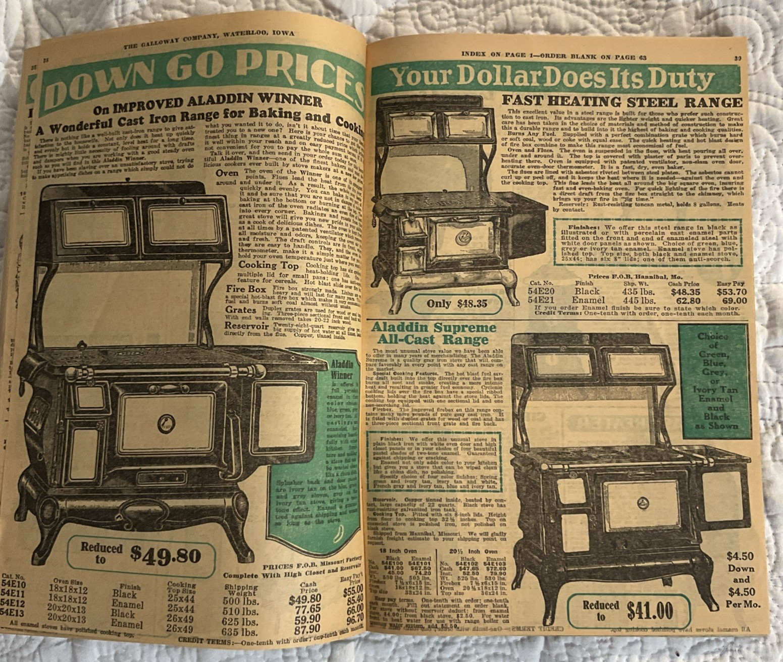 1931 Galloway&rsquo;s Bargain Direct from Factory to Farm Farming Catalog Waterloo Exc