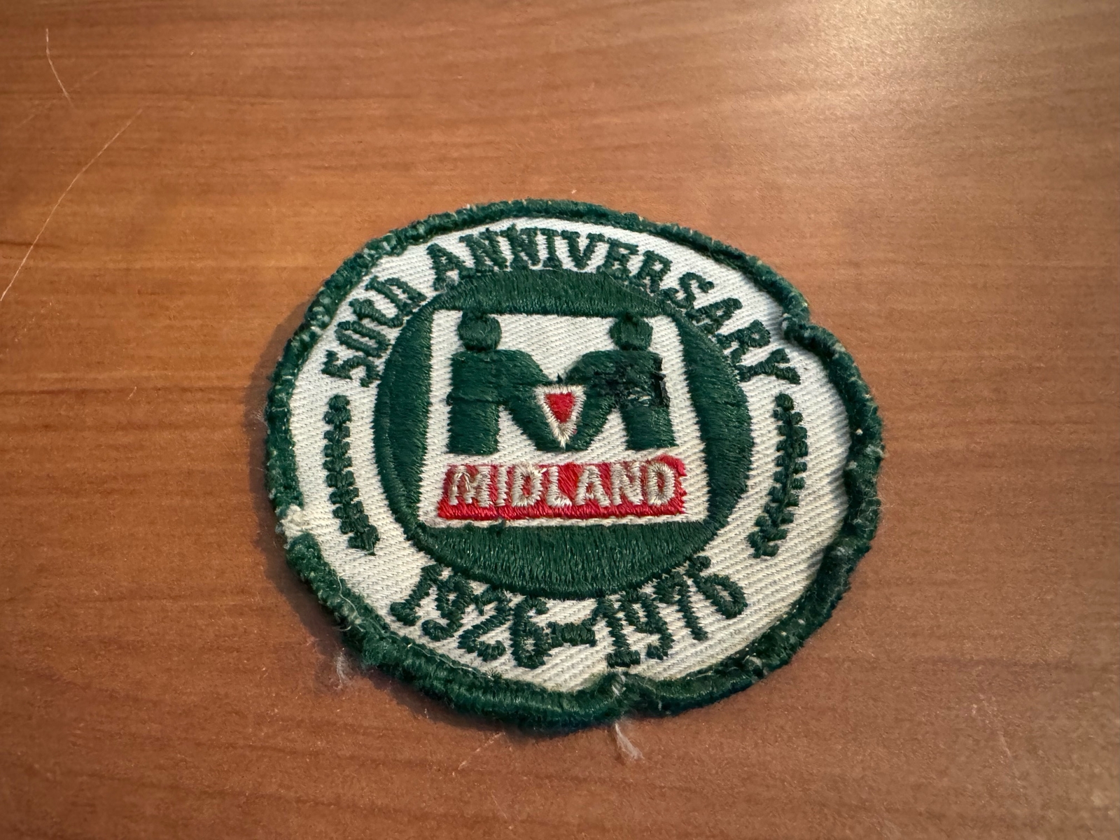 Vintage Midland Company 50th Anniversary (1926-1976) Uniform Patch