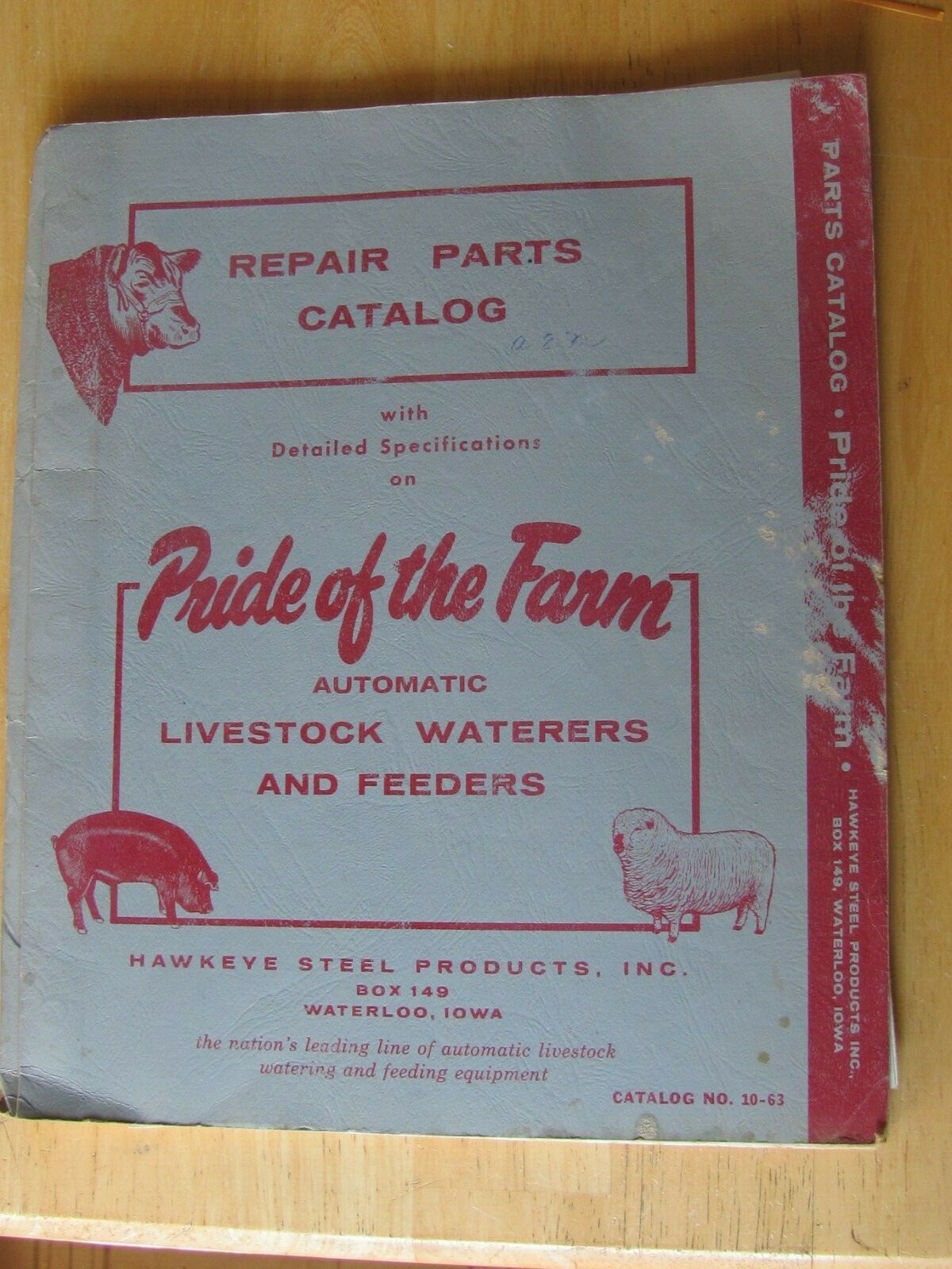 1962 Hawkeye Steel Products Dealer Parts Catalog Farm Feed Equipment