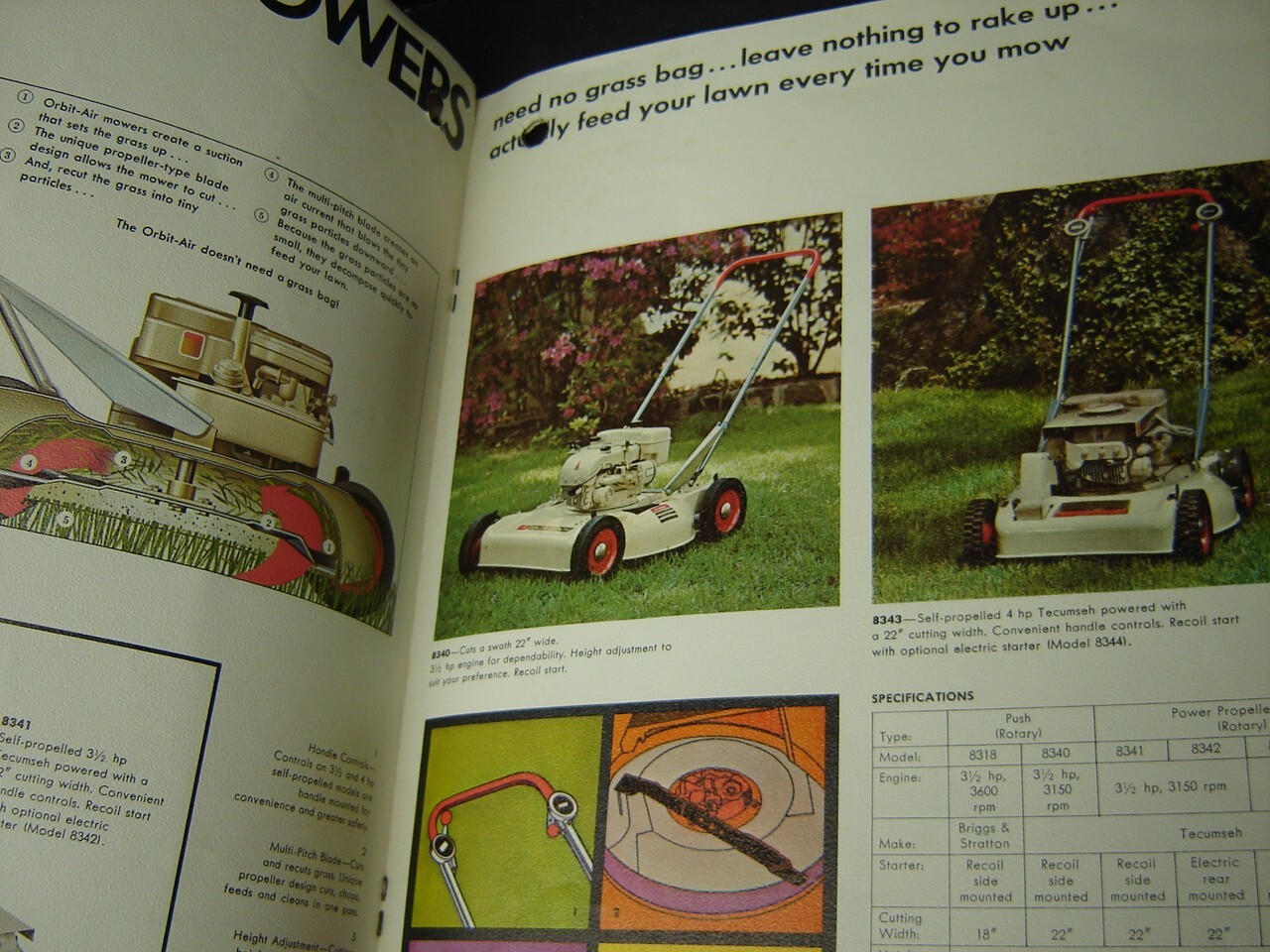 Vintage Lawn & Garden Bolens Huskys Riding Lawn Mower Brochure