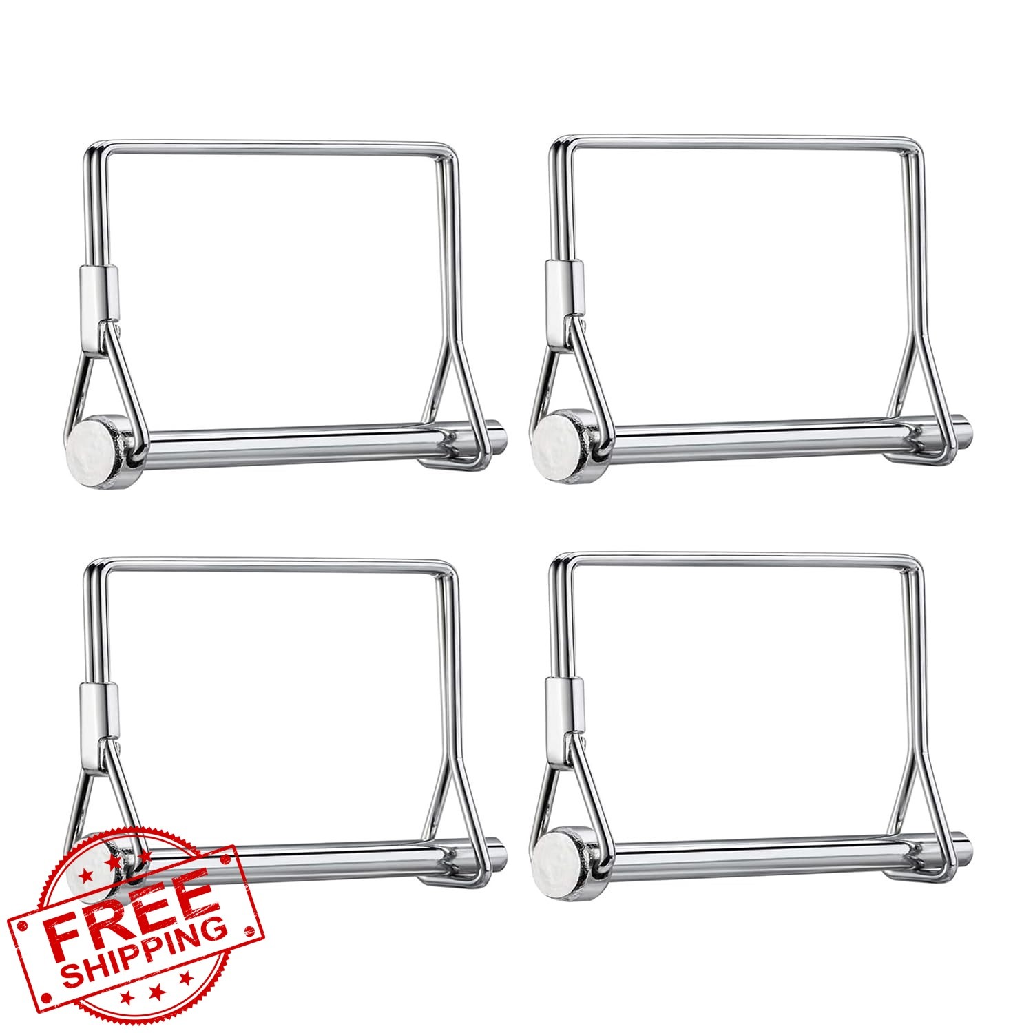 Truleego 1/4&Prime;x4&Prime; trailer coupler pin 4 Pcs square
