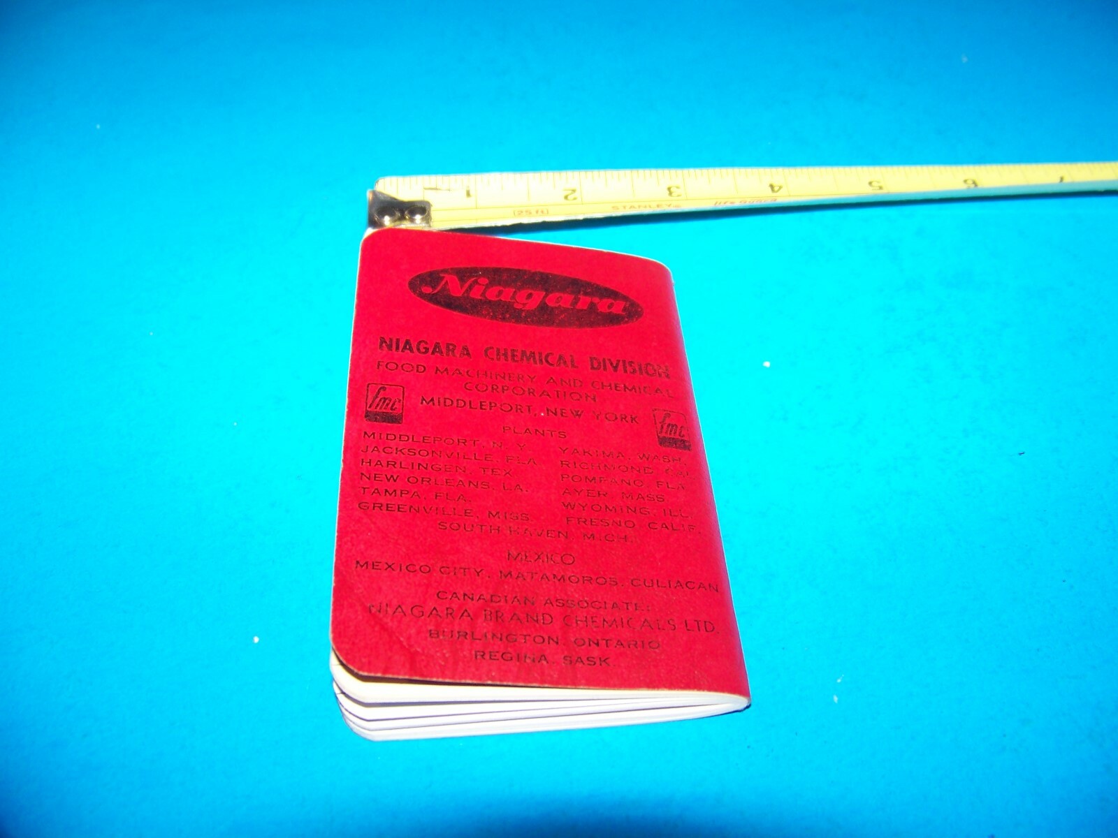 Niagara Brand Farmers « Daily Reminder » Memo Booklet Vintage 1960