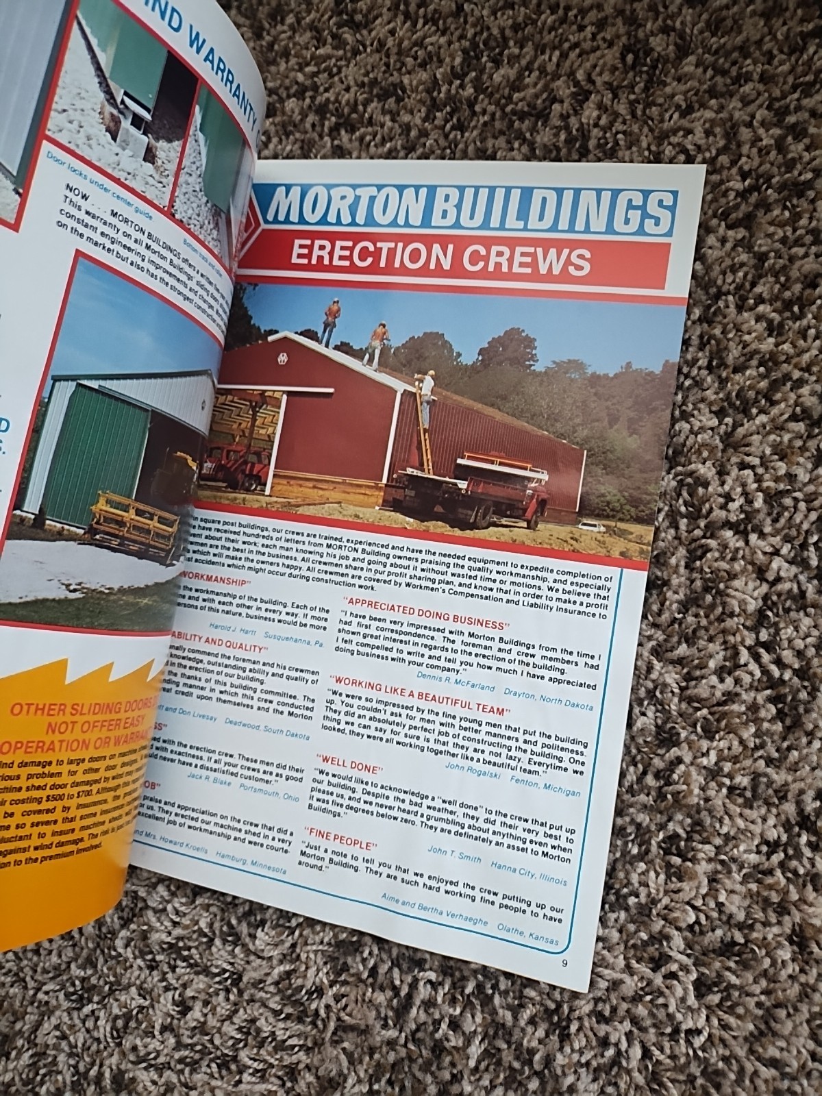 2 Morton Buildings Machine Farm Storage Facilities Sales Brochures 1978 1980