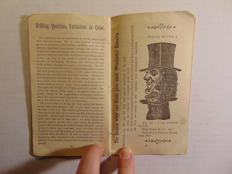 Vintage 1888 Read & Co&rsquo;s Standard Brands Bone Fertilizers Information Booklet