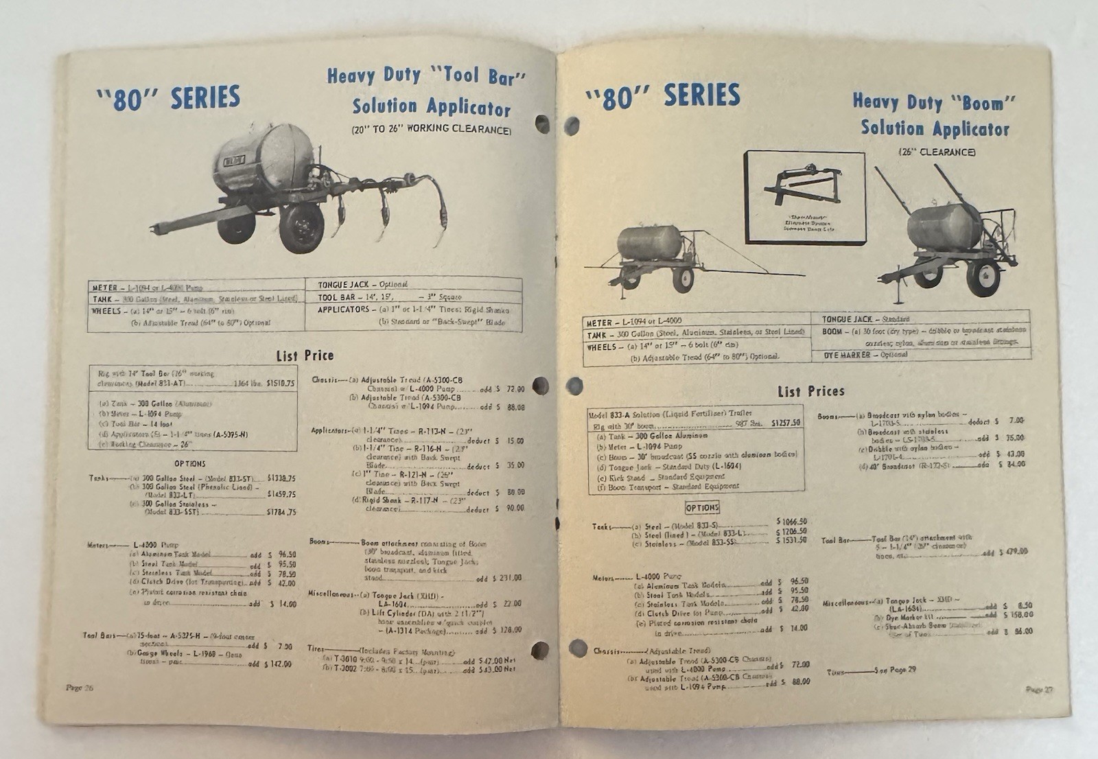 Vintage 1971 BLUE John Blue Company Machine Catalog 1970 1971 Prices Farming