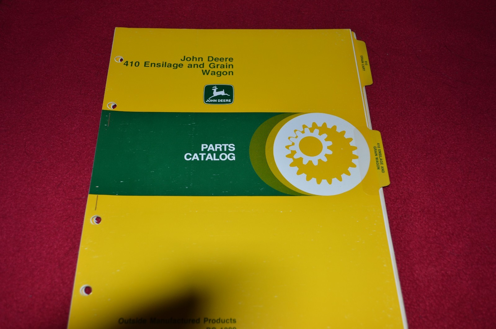 John Deere 410 Ensilage & Grain Wagon Dealer&rsquo;s Parts Book Manual PANC