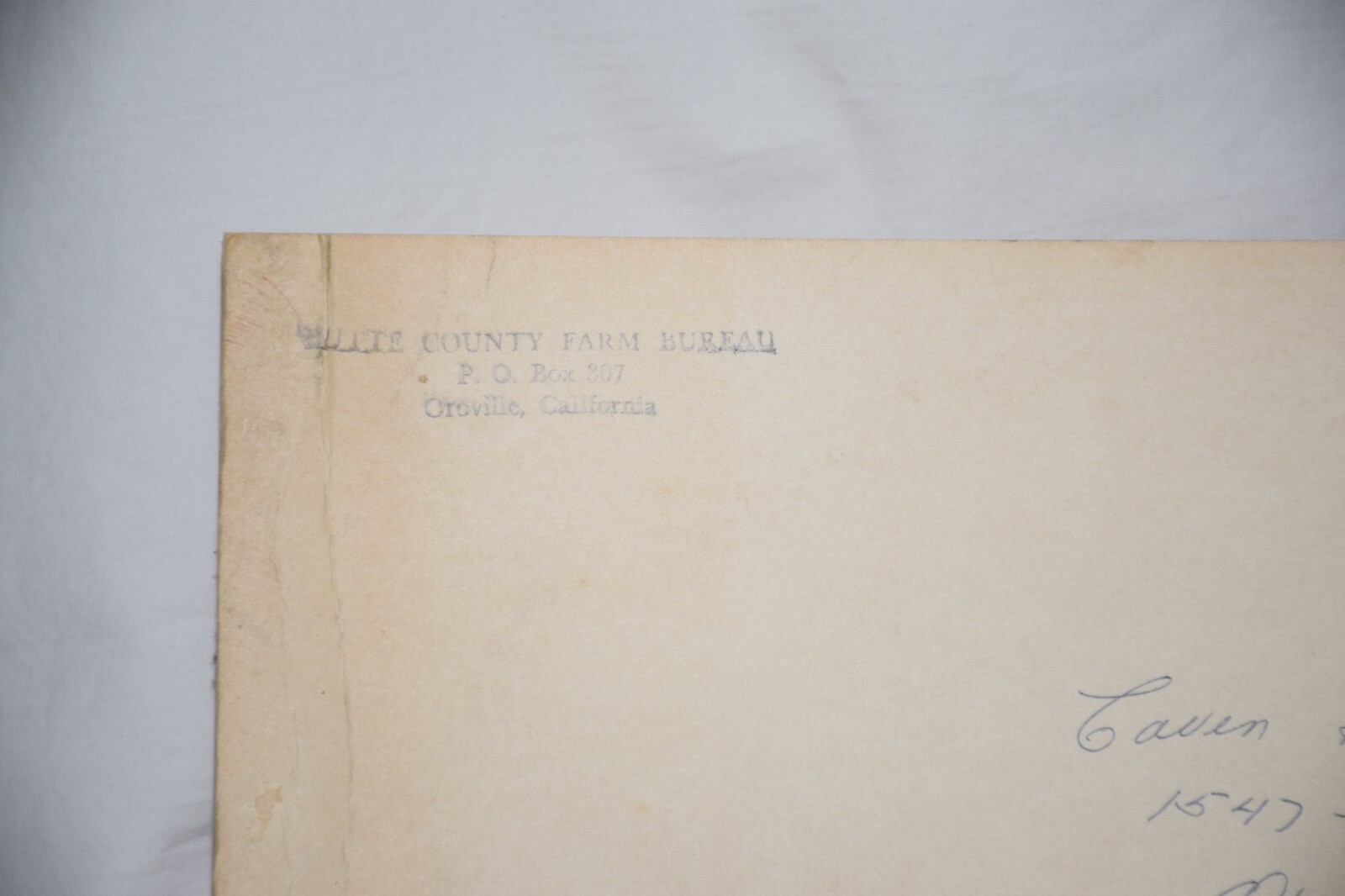 Vtg California AFBF County Farm Bureau Member 1965 Large Post Card Paper Sign