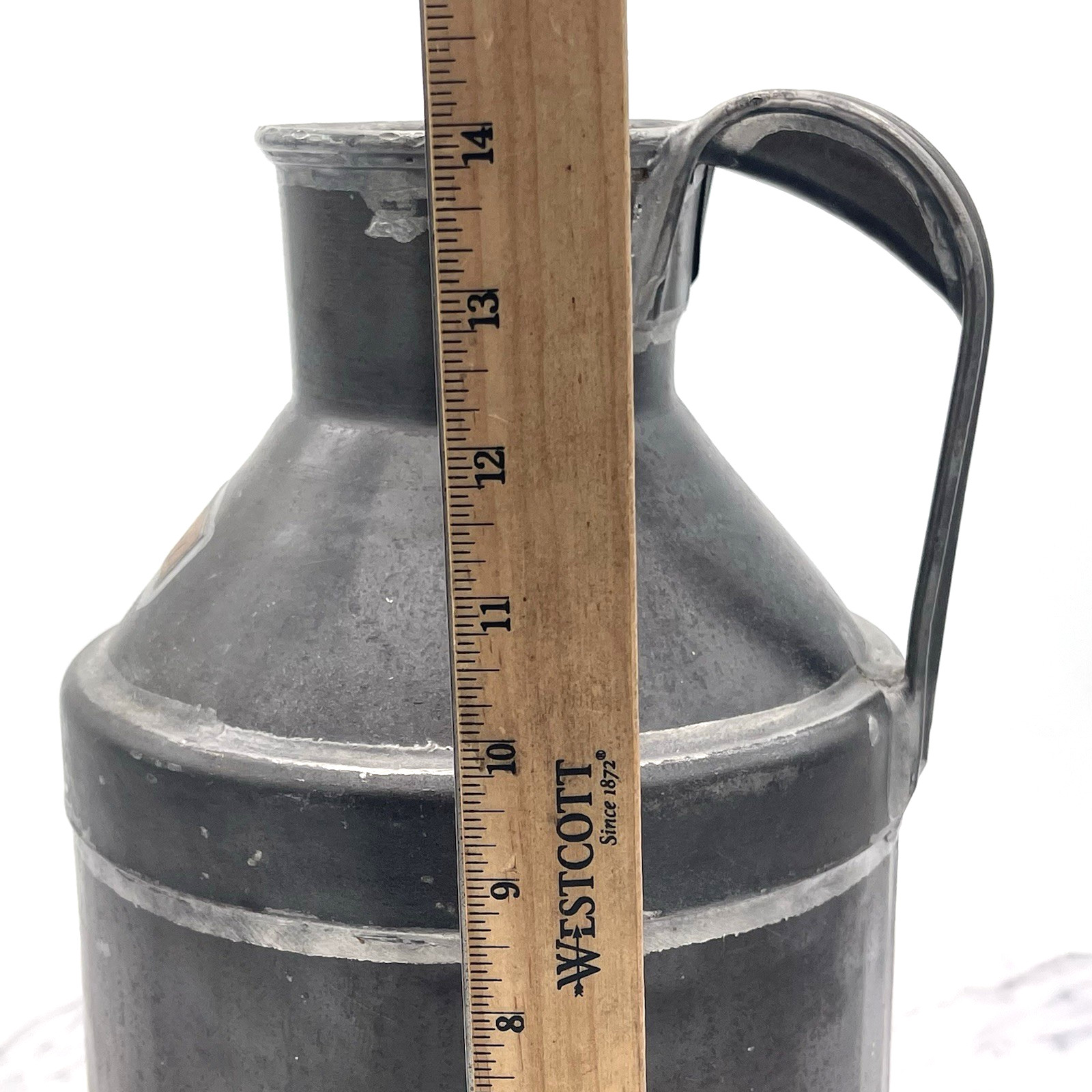 Antique Dairy Milk Can Metal Farm Advertising